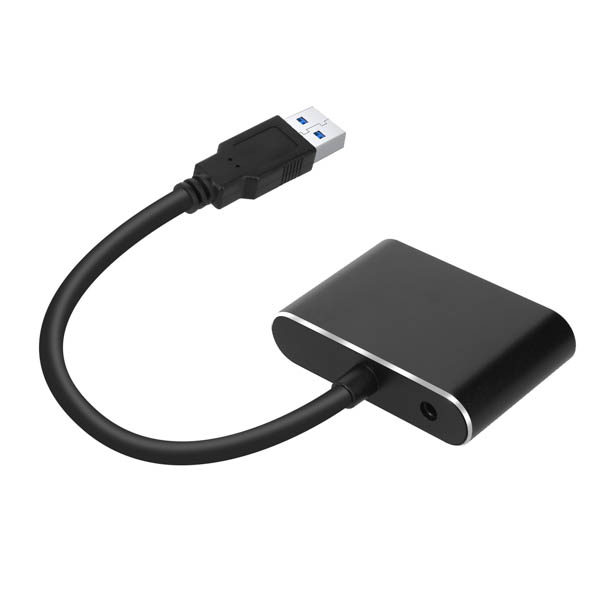 Retoo Adaptateur HDMI Vers VGA Avec Audio Jack 3.5mm - Full HD 1080p Plug & Play