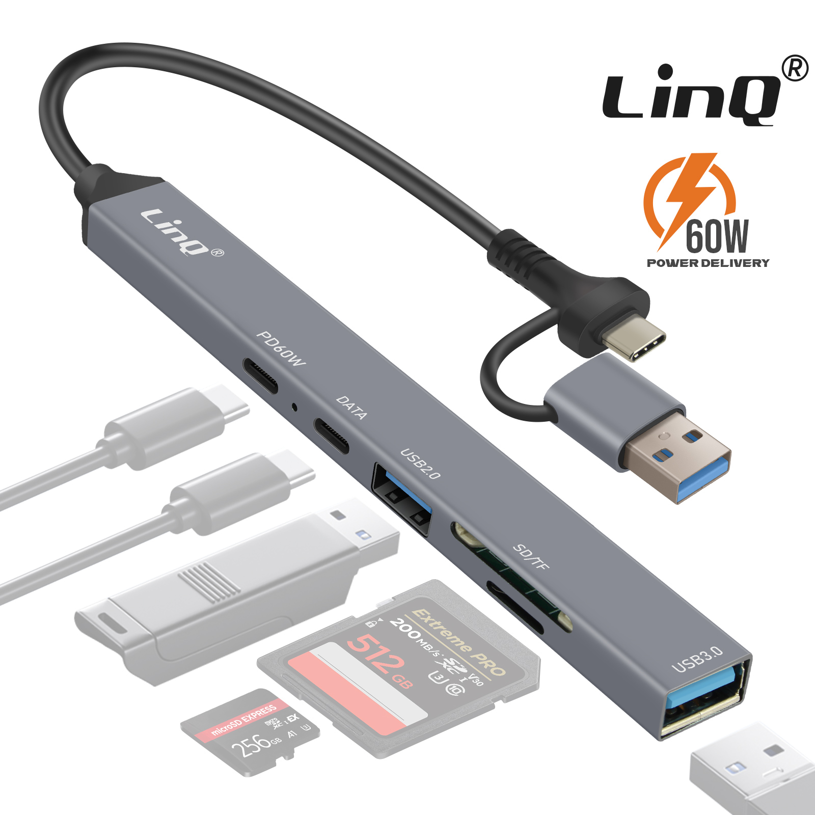 Hub USB C, VENTION Adattatore Multiporta USB C, Ultra - Foto 6