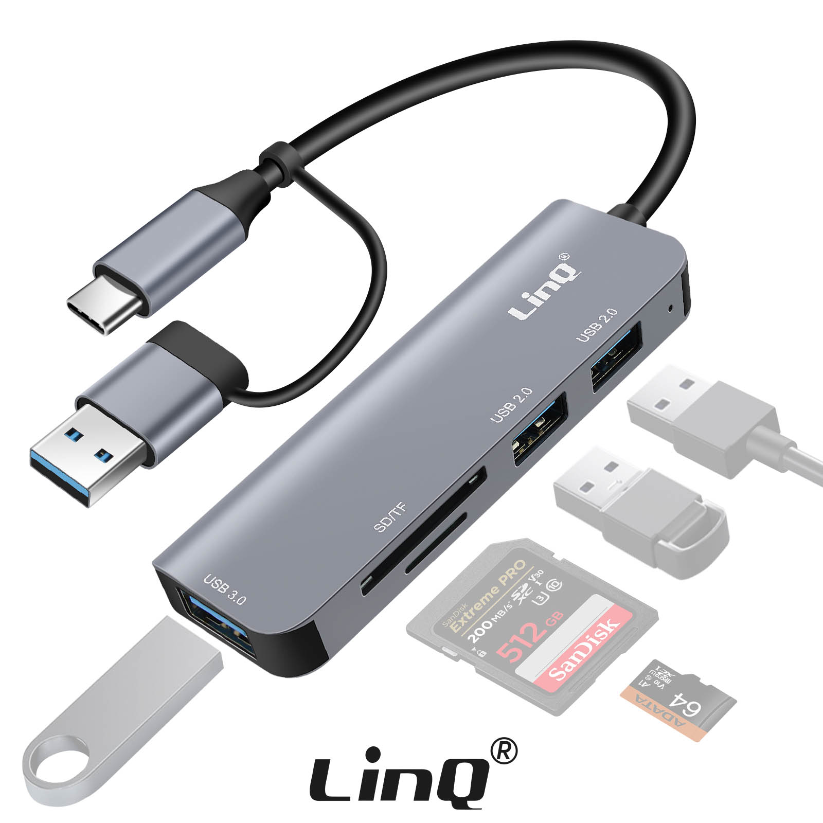 TRANLIKS 2 Pezzi Adattatore USB C a Lightning femmina Solo per PD 60W