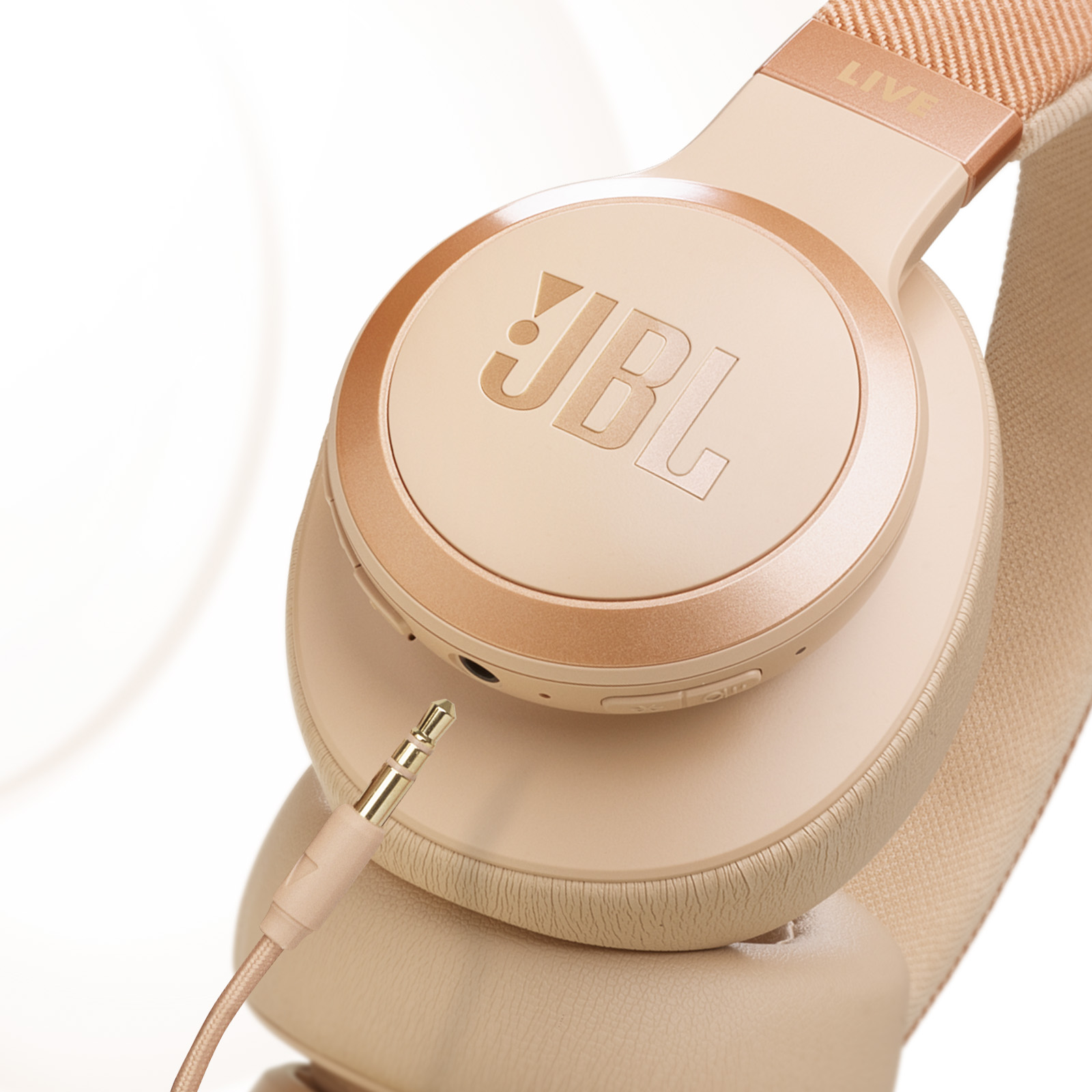 Auriculares Bluetooth JBL Live 770NC beige - cancelación de ruido