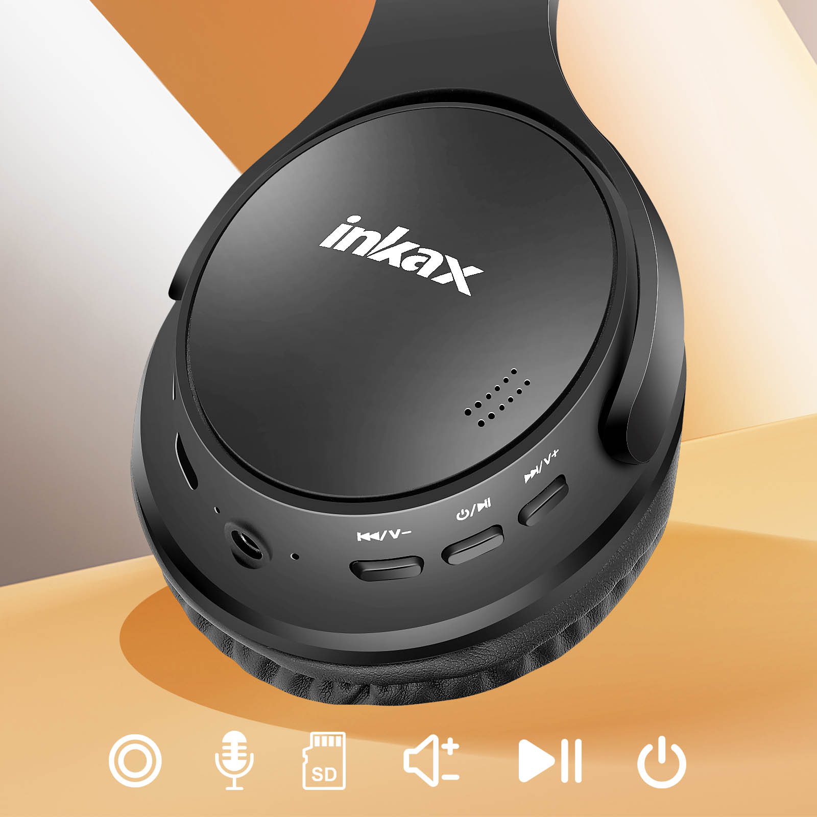 Casque Bluetooth sans Fil, Louise&Mann Casque Audio Pliable,Filaire et