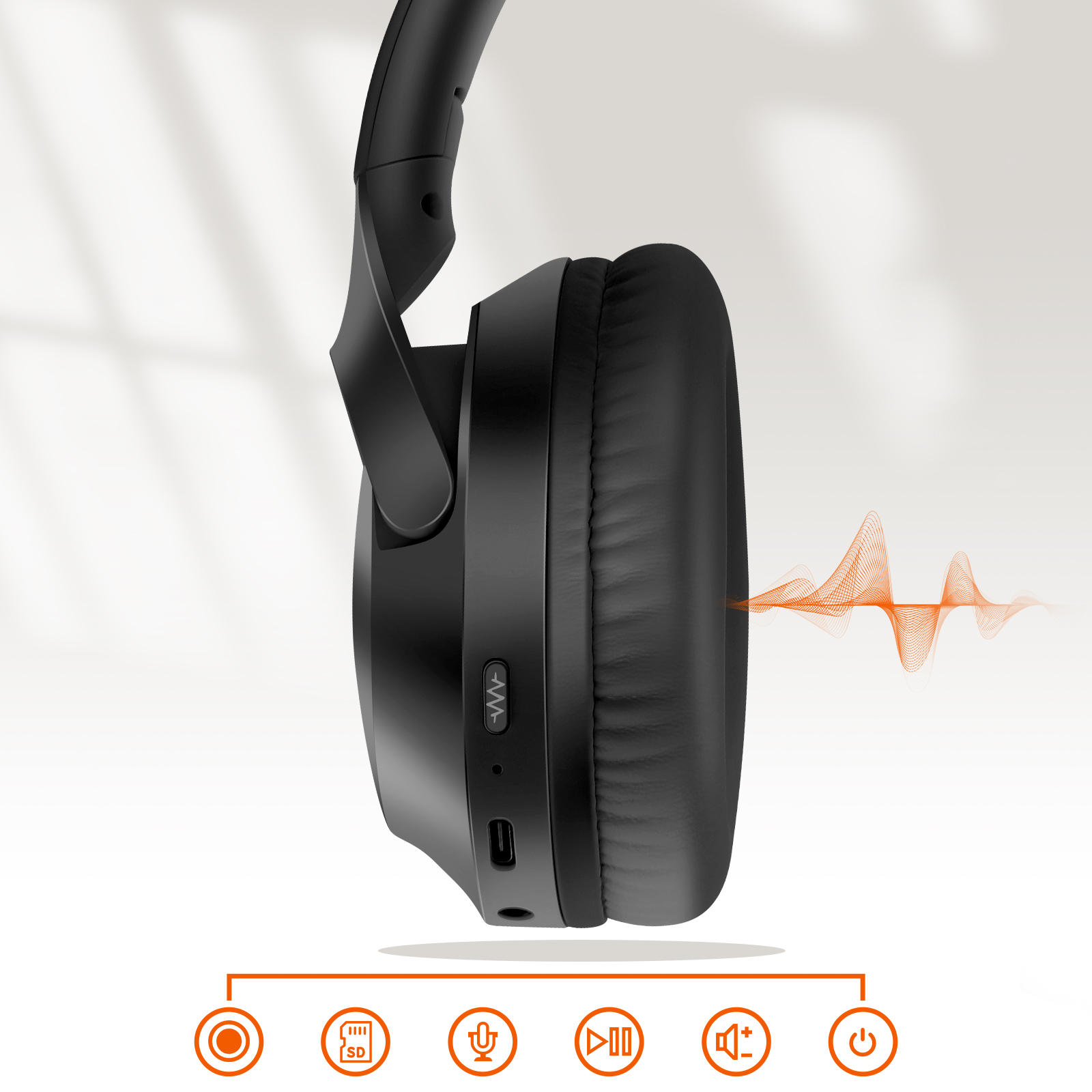 Casque Bluetooth v5.1 pour tous les téléphones portables tablettes PC Casque Bluetooth v5.1 pour tous les téléphones portables tablettes PC