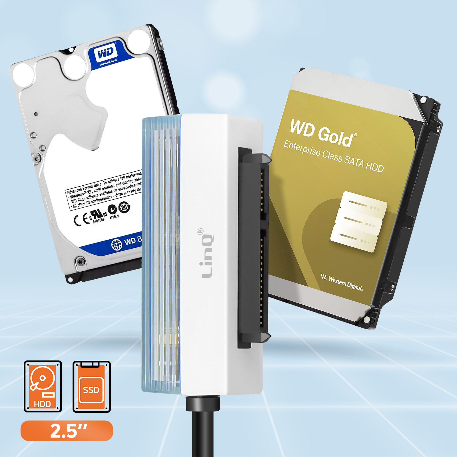 ORICO M.2 Custodia 2.5 SATA A 3.5 Disco Rigido Caddy Adattatore Strumento Disco Rigido Gratuo SSD Convertore Staffa Di Montaggio Caddy Per Pc Laptop - Foto 11