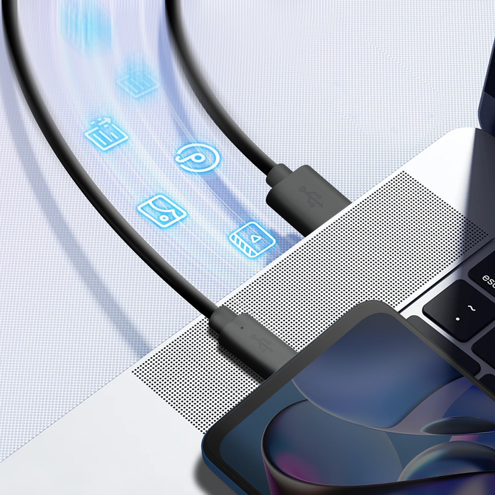 MOELECTRONIX USB 3.1 Typ C Kabel Passend Für Motorola Moto G14 G54