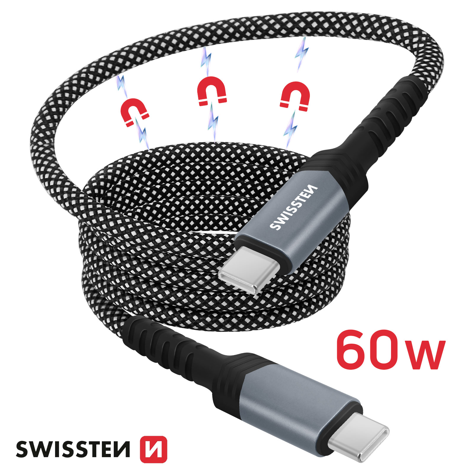 Magnet Cavo USB-C A USB-C 60W 1m – Ricarica Veloce Per Smartphone E Tablet