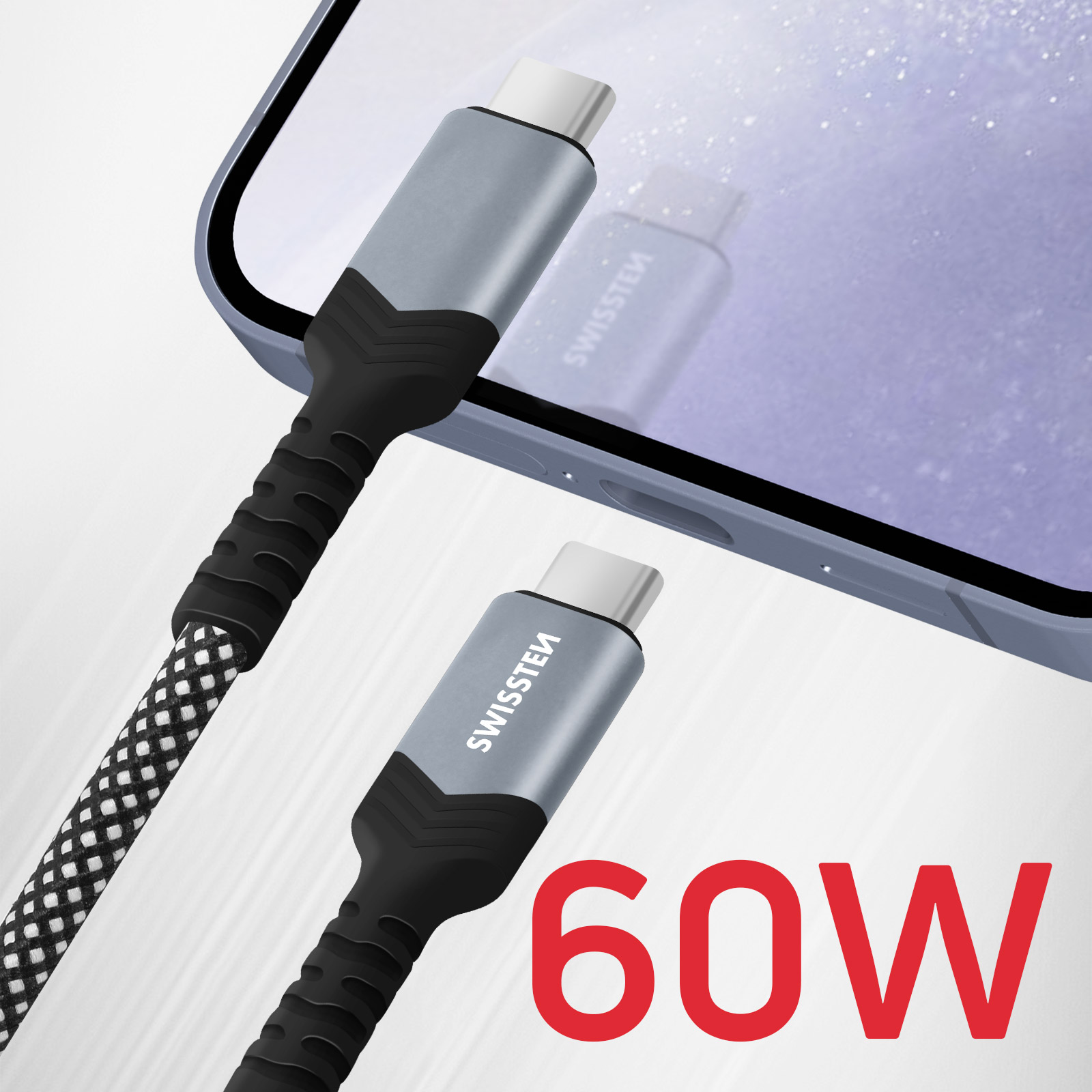 Magnet Cavo USB-C A USB-C 60W 1m – Ricarica Rapida Con Connessione Magnetica, Rivestimento In TPE, Compatibile Con IOS E Android - 2