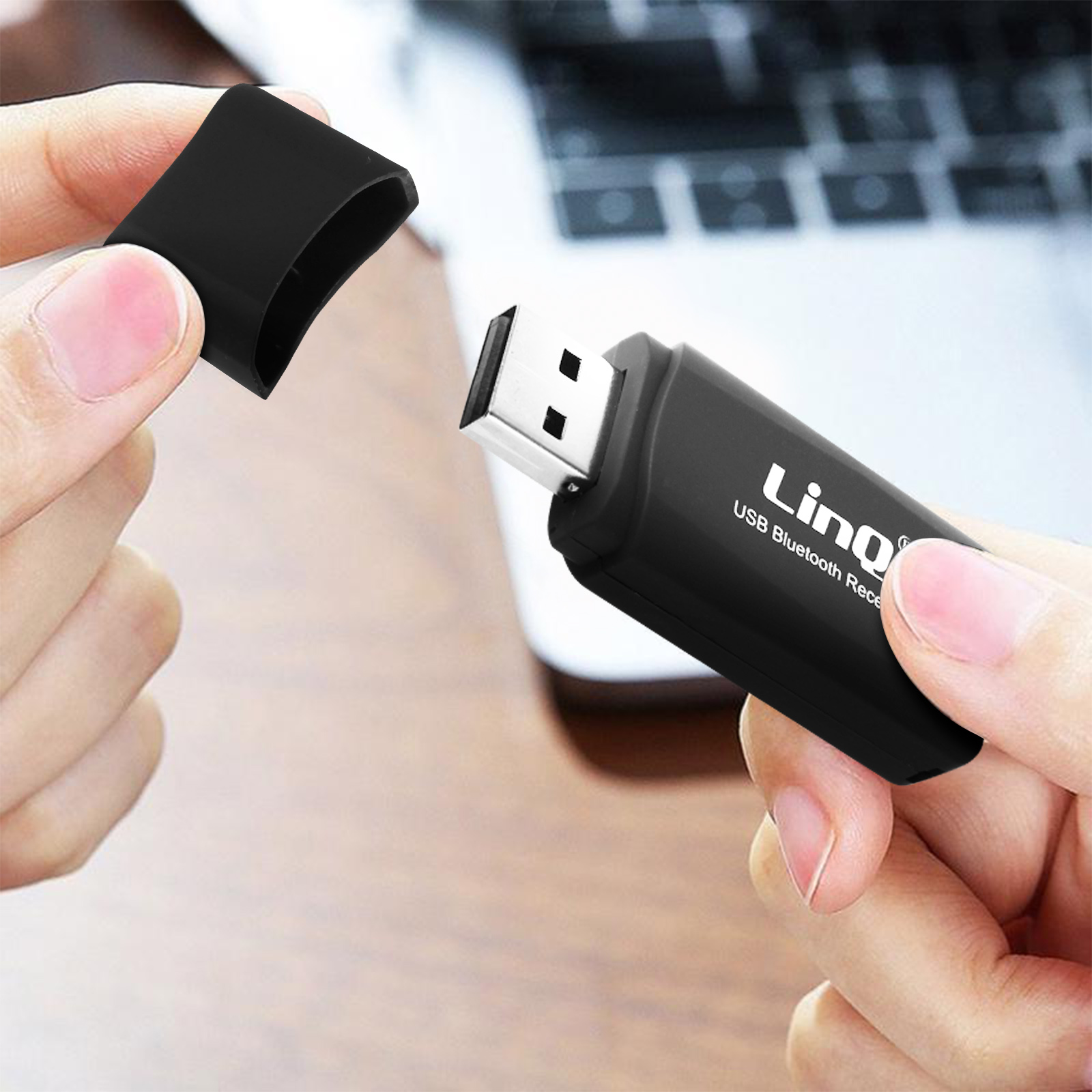 Adattatore Bluetooth USB Jectse 5.1 – Dongle A Lungo Raggio Plug-and-Play Per PC, Windows 7/8.1/10/11 E Linux, Nero - 2