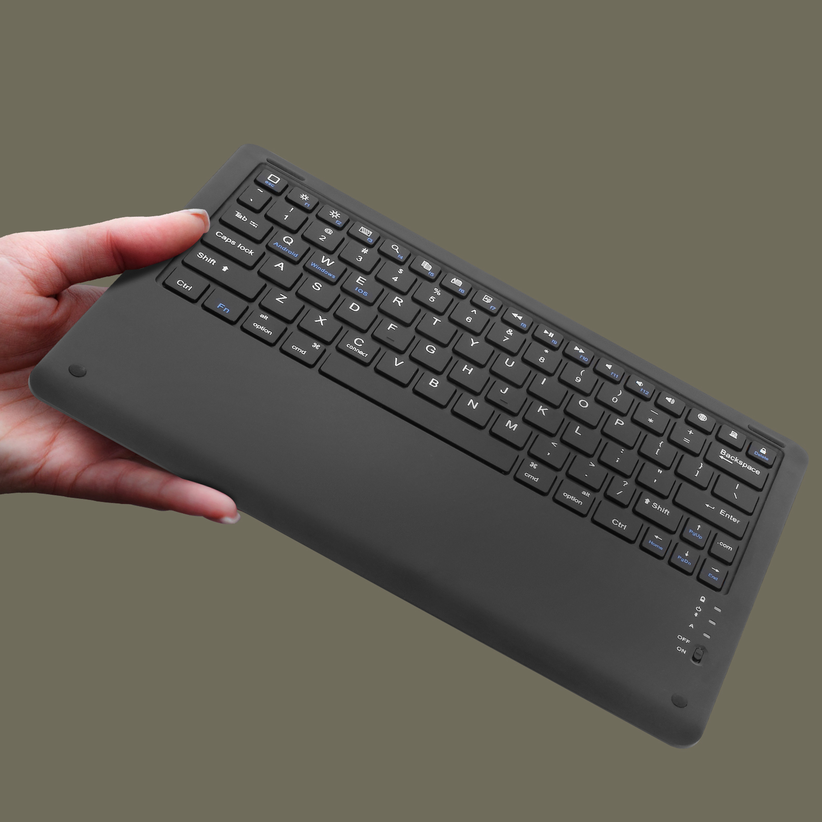 Tastiera Bluetooth Universale Con Custodia In Pelle PU Per Tablet Da 7 Pollici - Supporto Regolabile E Batteria Ricaricabile