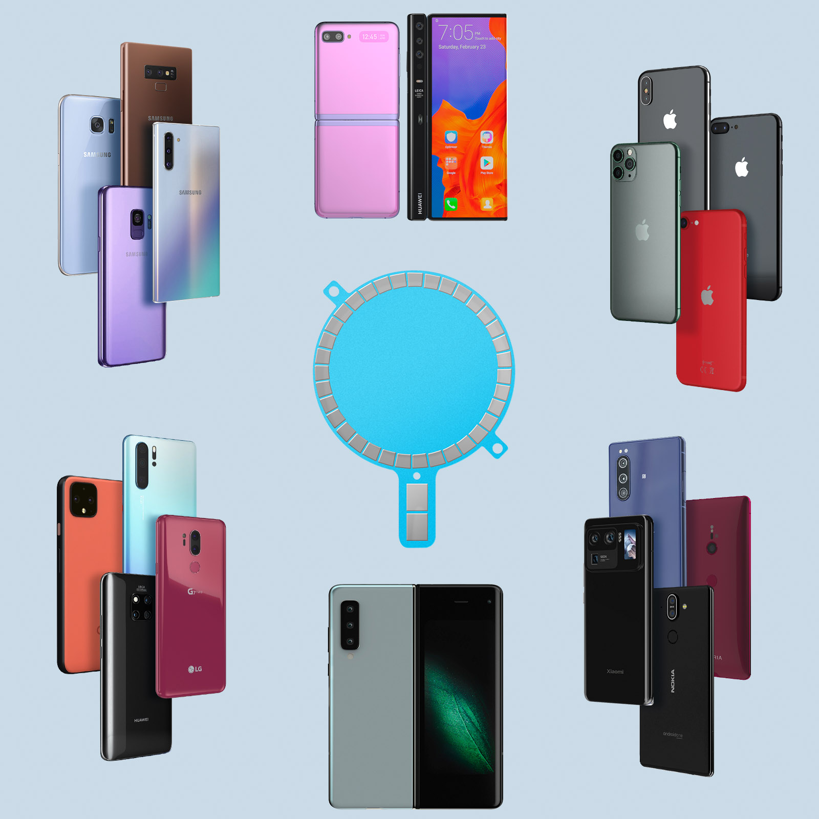 Magsafee Anello Adesivo Magnetico Universale – 5 Cm, Per Ricarica Wireless, Compatibile Con Caricabatterie E Supporti Auto