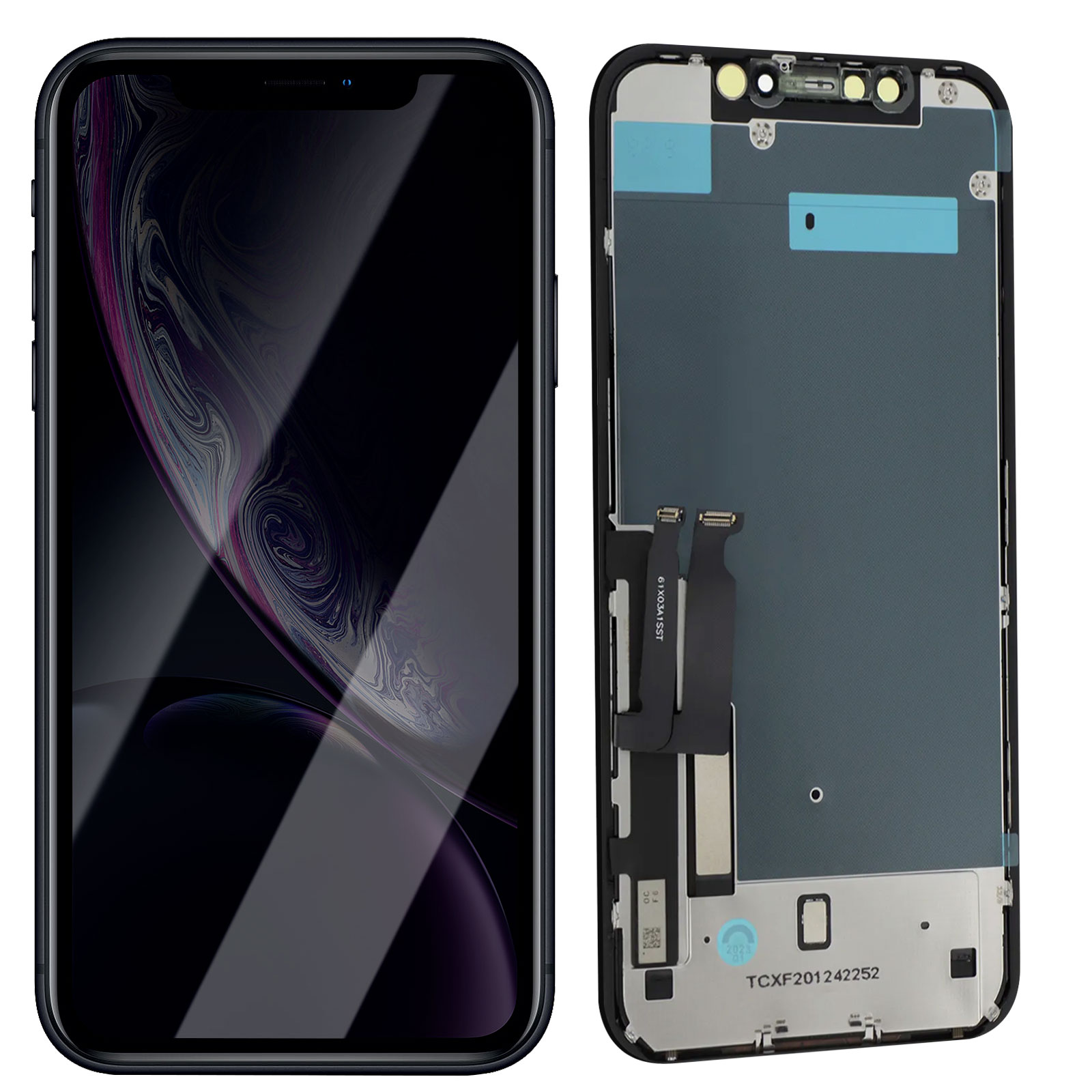 Hoonyer Remplacement d'écran pour iPhone XR 6,1 Pouces, Assemblage de numériseur d'écran Tactile LCD avec Outils de réparation Bandes adhésives Protecteur d'écran Hoonyer Remplacement d'écran pour iPhone XR 6,1 Pouces, Assemblage de numériseur d'écran Tactile LCD avec Outils de réparation Bandes adhésives Protecteur d'écran