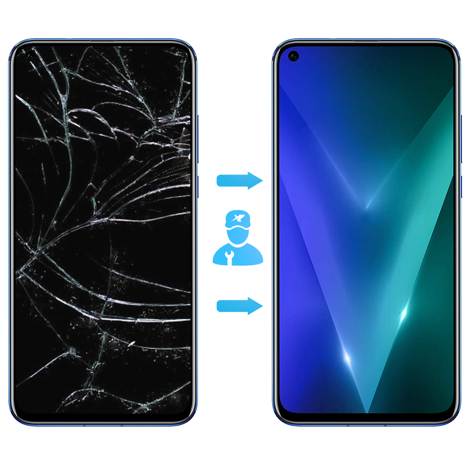 Kit écran LCD + Vitre Tactile Noir Pour Honor 20 / Nova 5T - Avec Outils