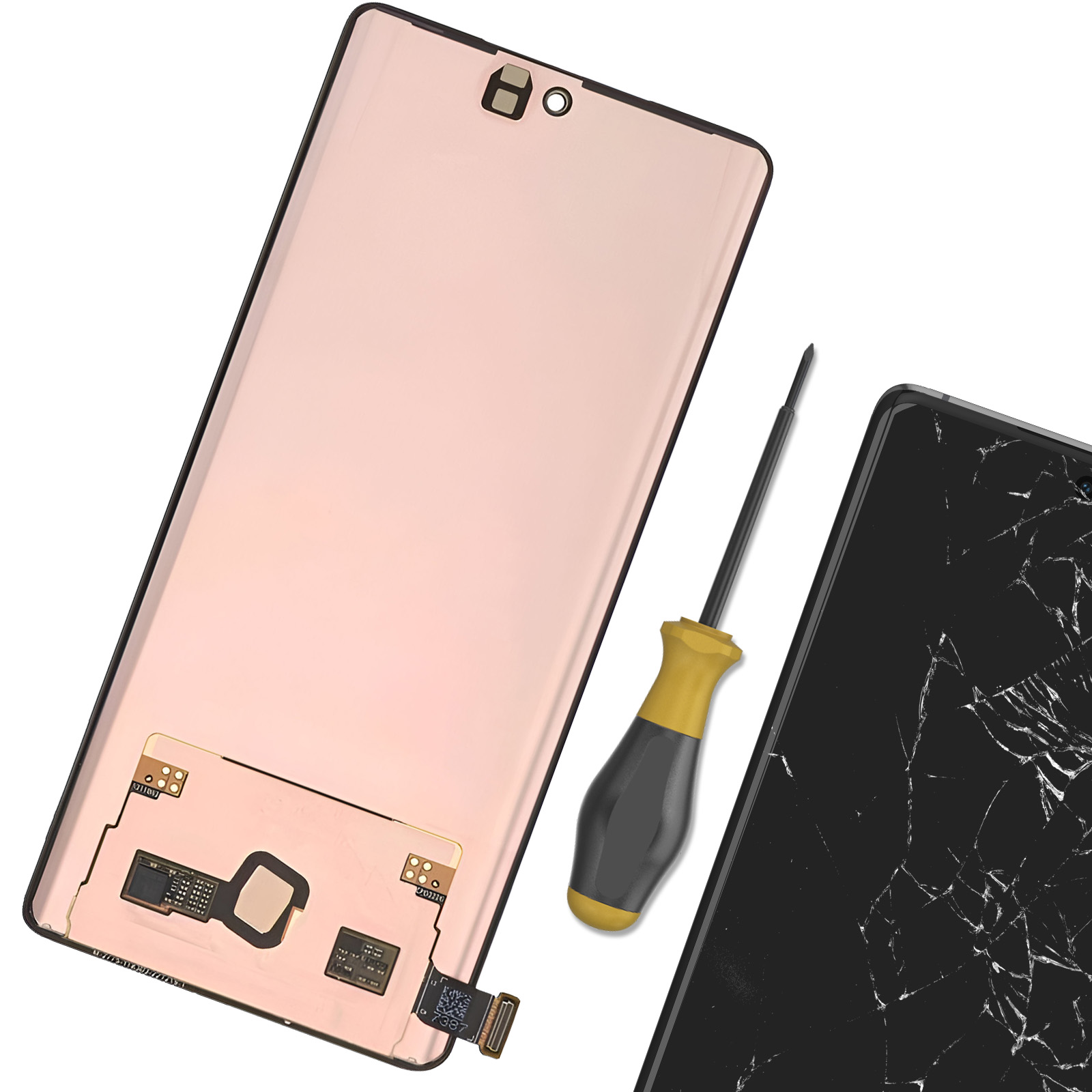 Ecran Complet LCD et Vitre tactile Noir Sans Châssis Pour Motorola EDGE 30