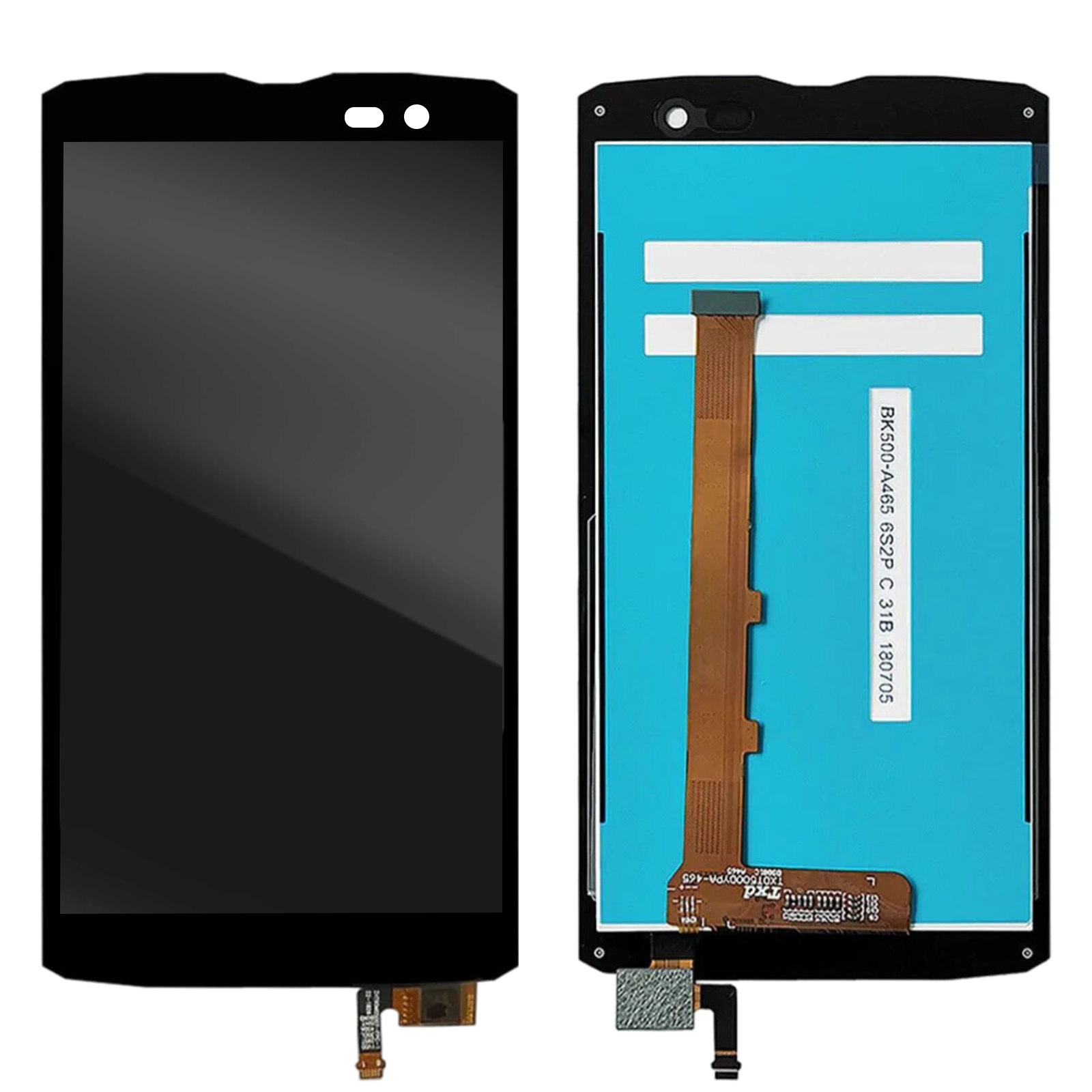 KJYF Custodia Sottile In TPU + Pellicola Vetro Temperato Per Crosscall Core X4 – Protezione Antiurto E Antigraffio – Nero - copertina
