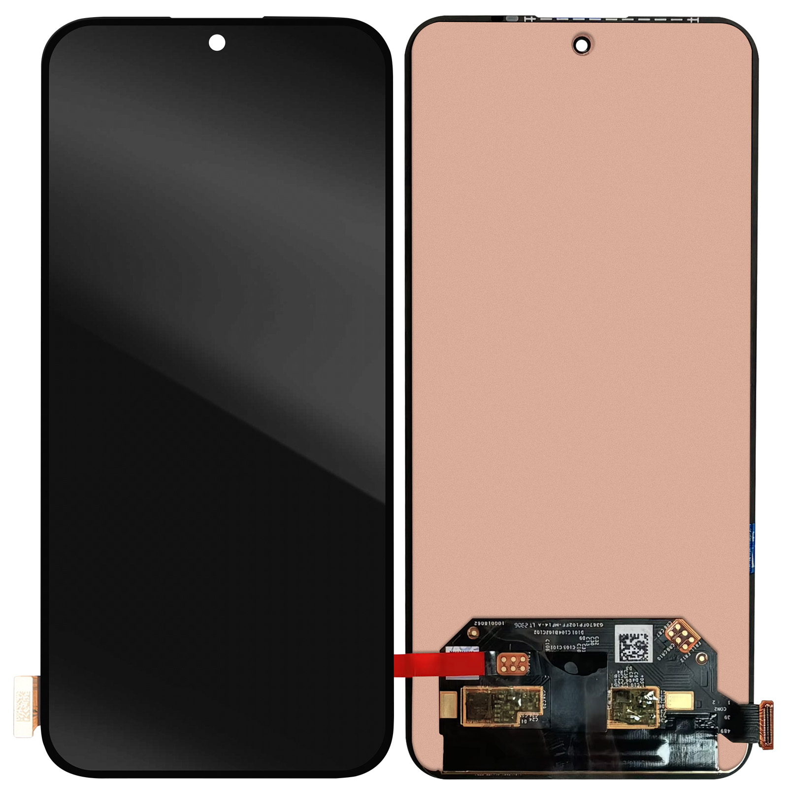 KNOXS Cover per Nothing Phone 2, Traslucido [Anti Ingiallimento] TPU Antiurto Custodia, PC Smerigliato Anti-impronta Sottile per Nothing Phone 2 Cover (Nero Smerigliato