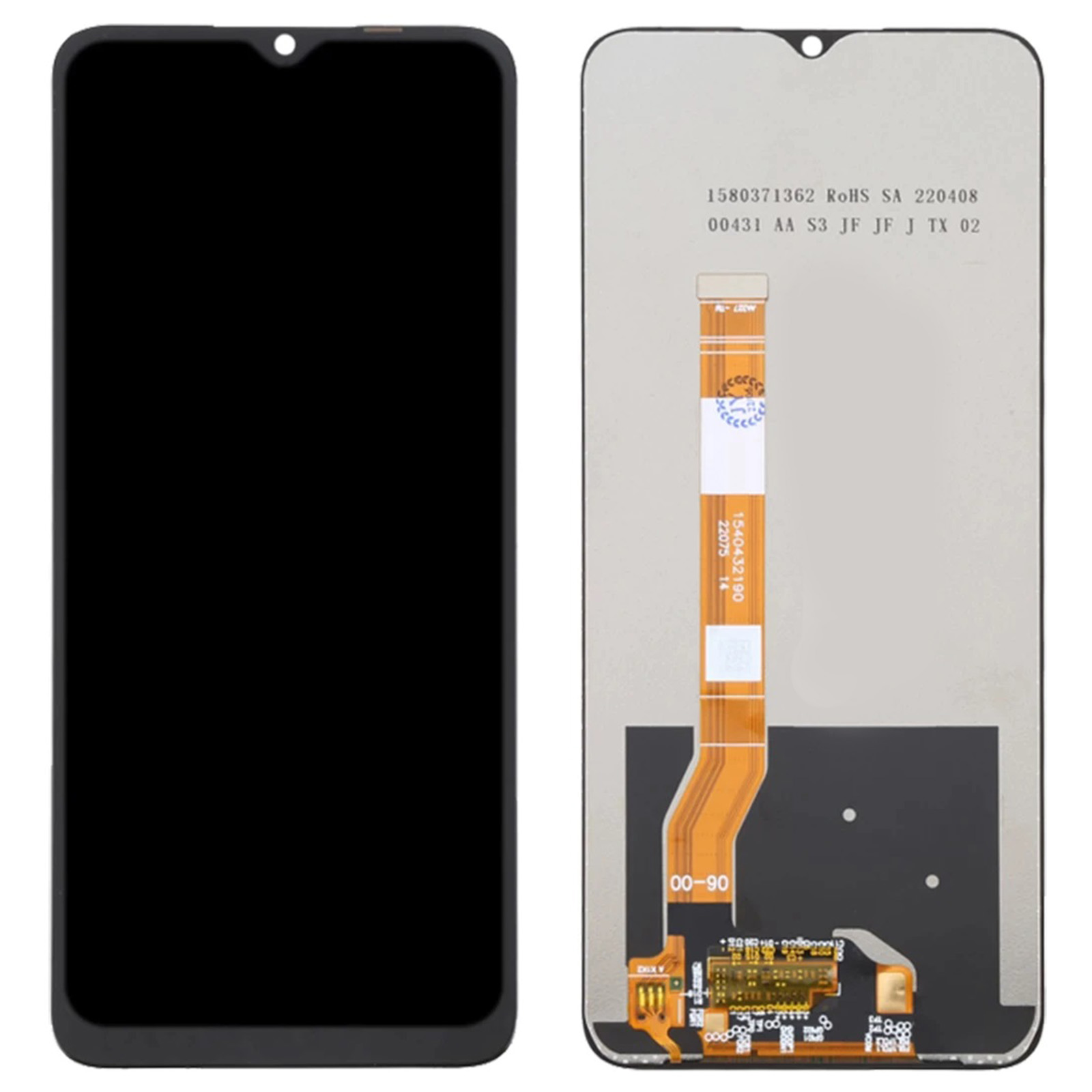 Écran LCD Complet Avec Vitre Tactile Pour Realme C35 - Noir - Kit De Remplacement Neuf