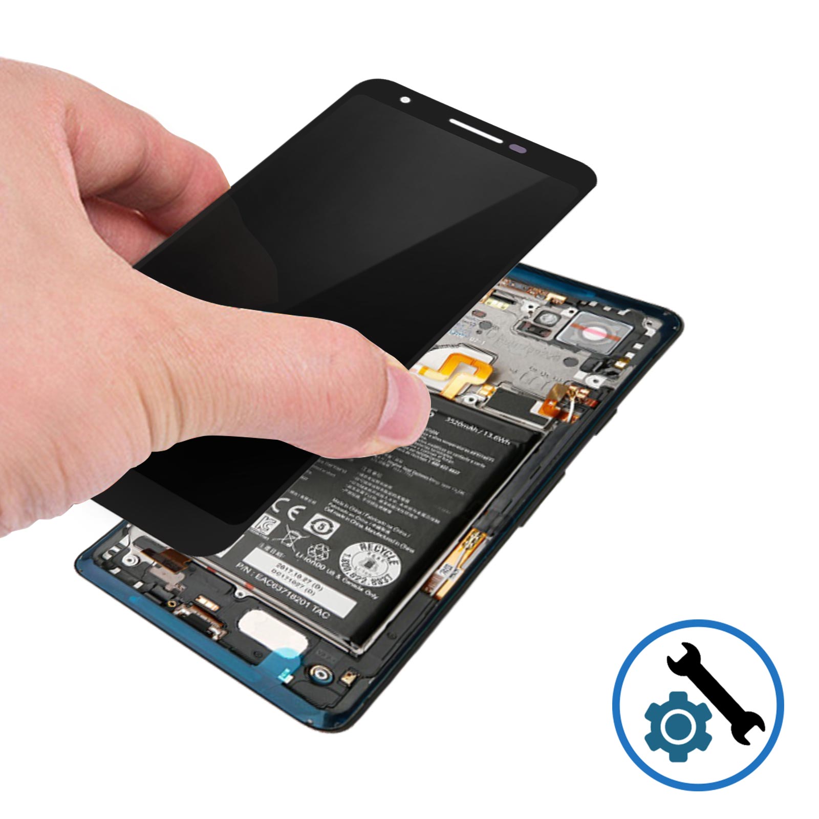 Écran LCD Complet Noir Pour Google Pixel 3a – Sans Châssis – Neuf