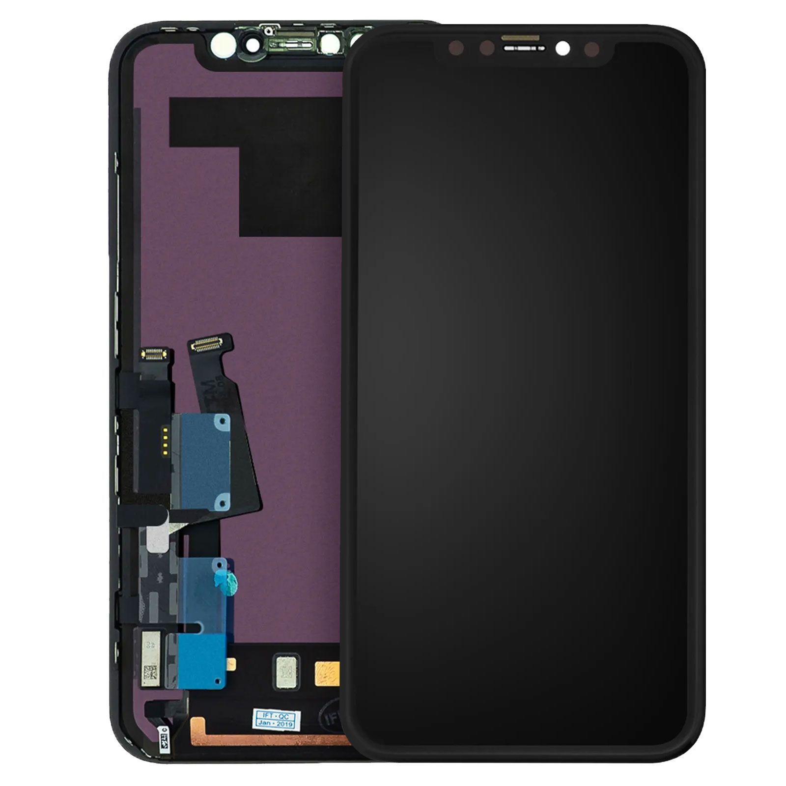 Écran LCD Complet Pour IPhone XR Noir - Vitre Tactile + Outils + Verre Trempé - Neuf