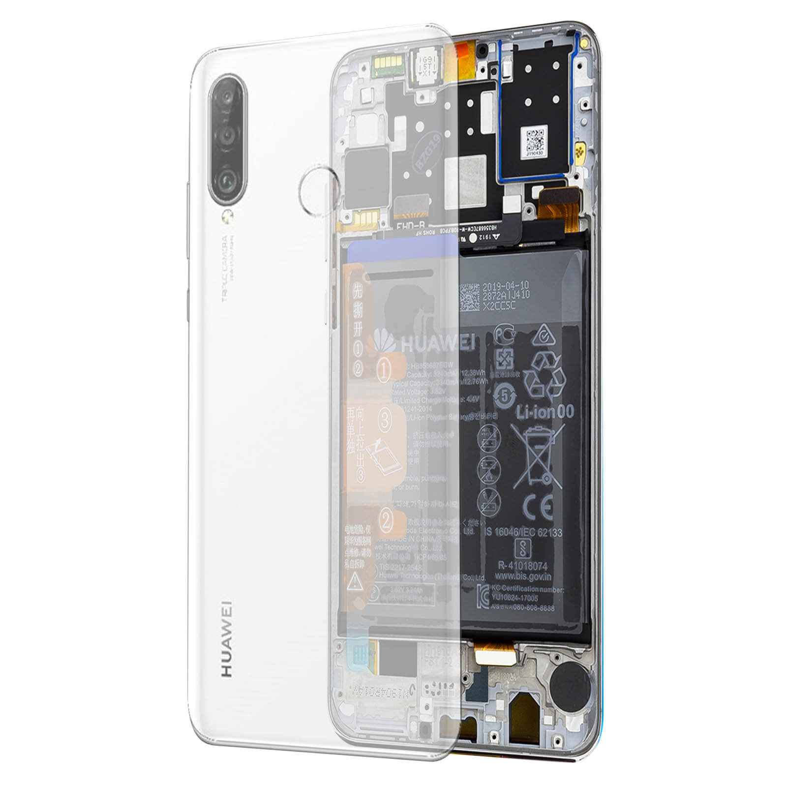 Huawei P30 Lite Black Friday Batterie Polarcell Pour Huawei P30 Lite - 3550 MAh - Kit Outils Included - Remplacement Origine Batterie Huawei P30 Lite