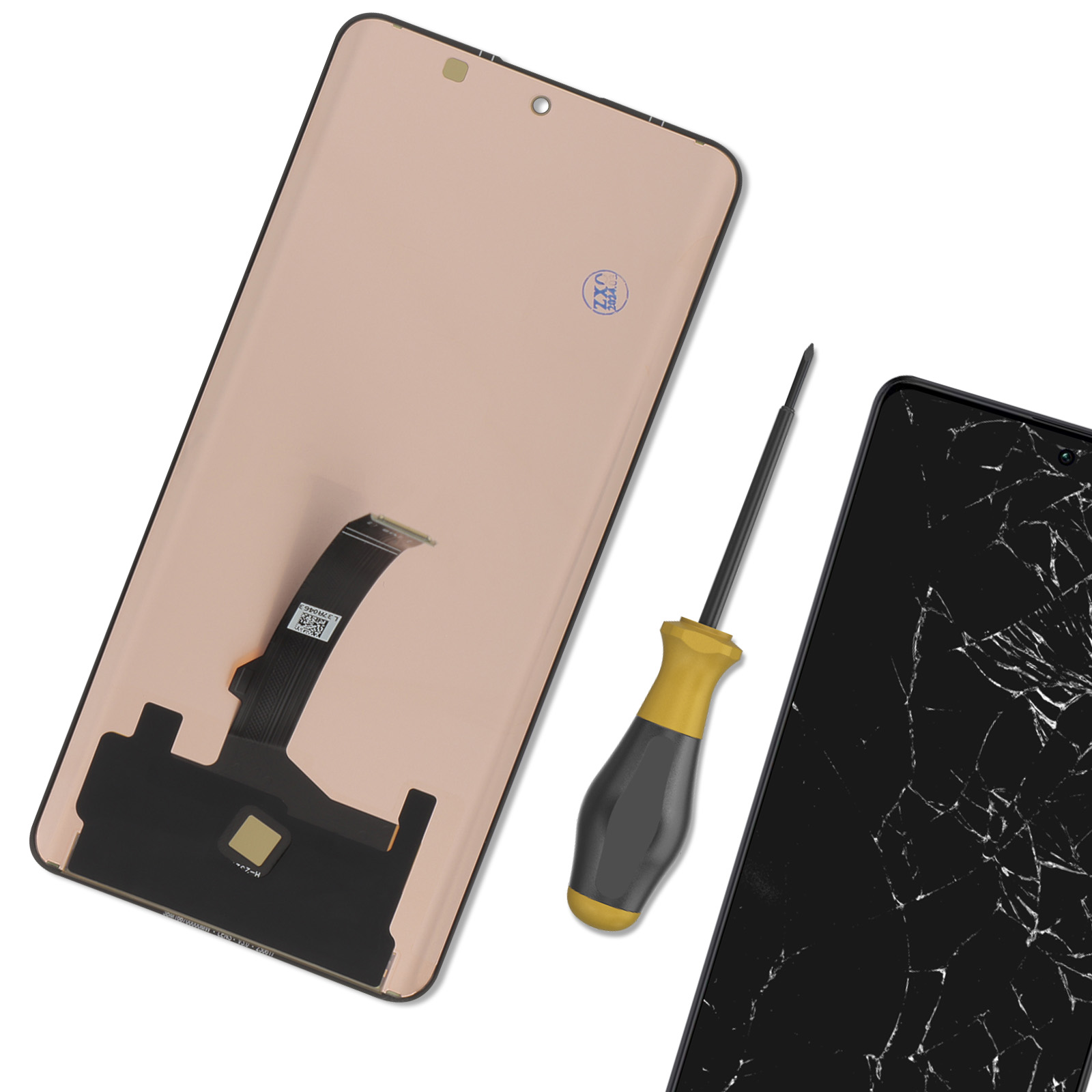 Écran LCD + Vitre Tactile Noir Pour Xiaomi Redmi 13C - Neuf - Complet Sur Châssis