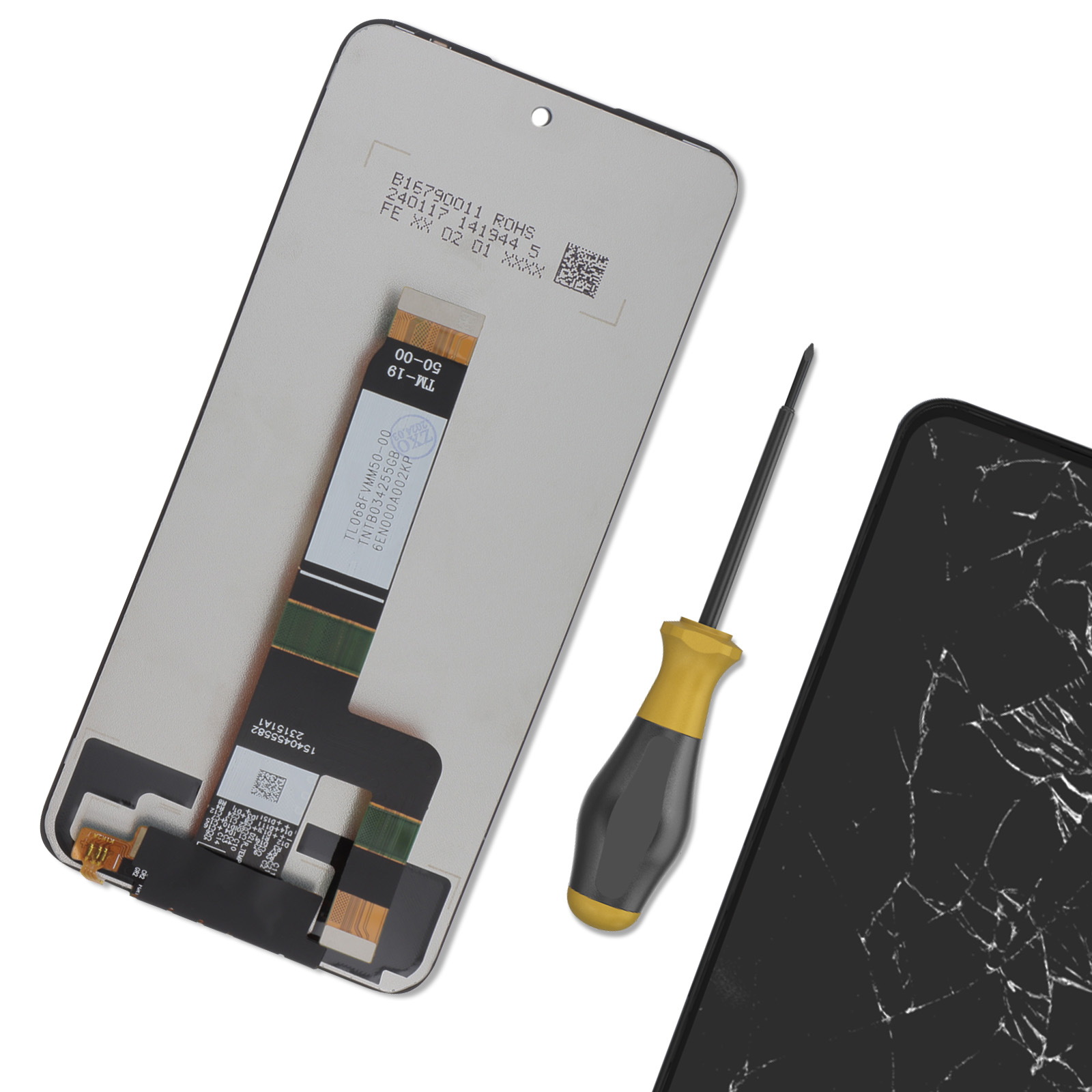 Ecran LCD TFT & Vitre tactile Noir Assemblés Sans Châssis Pour Xiaomi Mi 8