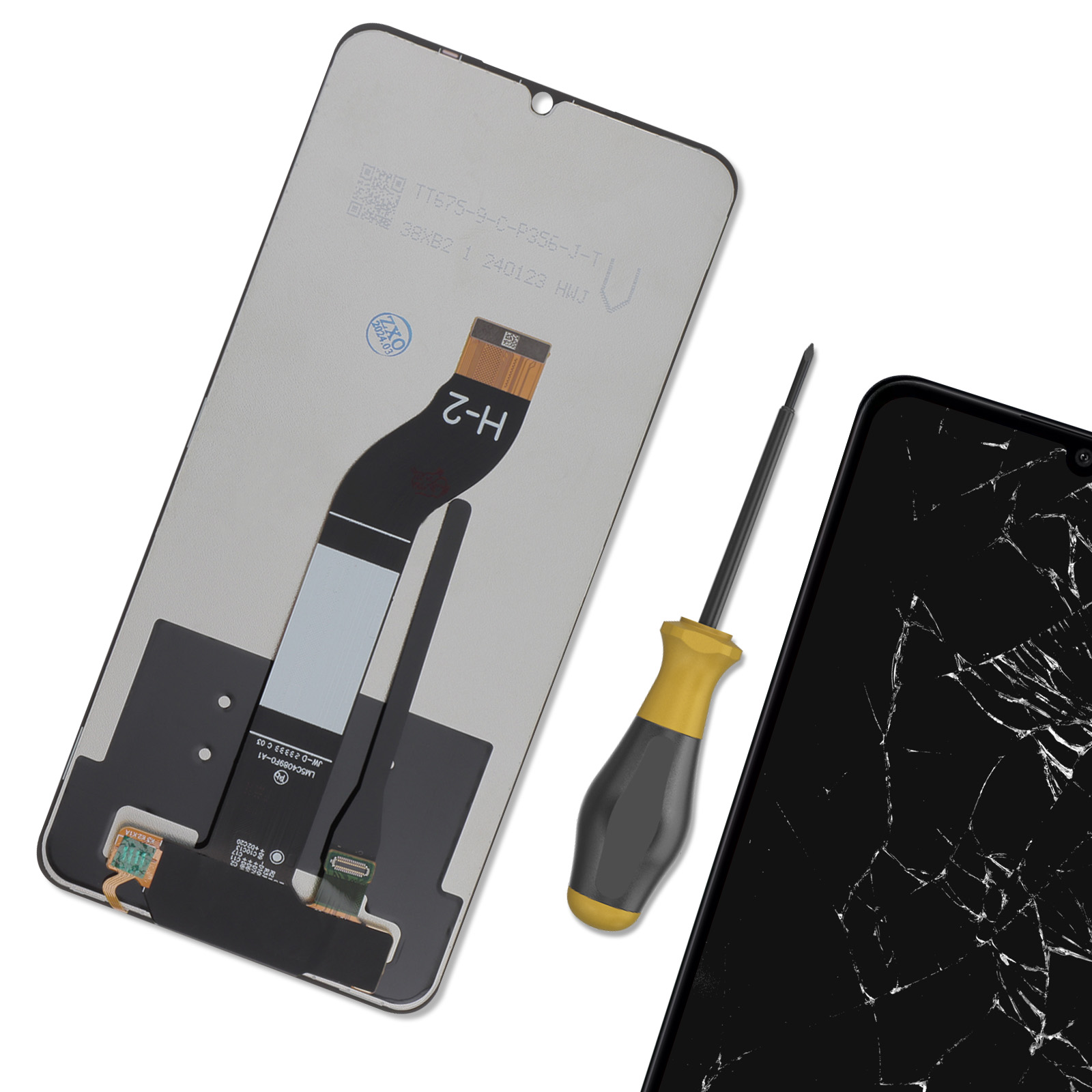 Écran LCD + Vitre Tactile Pour Xiaomi Redmi 13C Noir - Kit De Remplacement Neuf Avec Outils