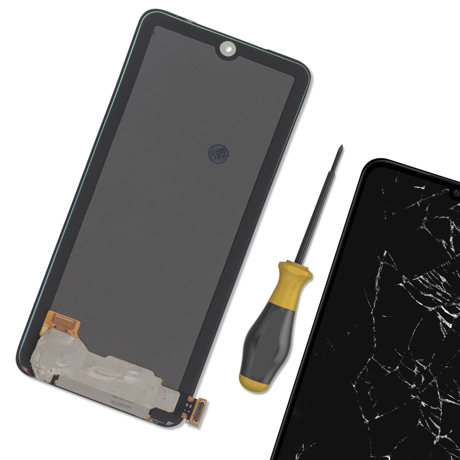 Écran LCD + Vitre Tactile Avec Chassis Noir Pour Xiaomi Mi Note 10 Pro - Neuf