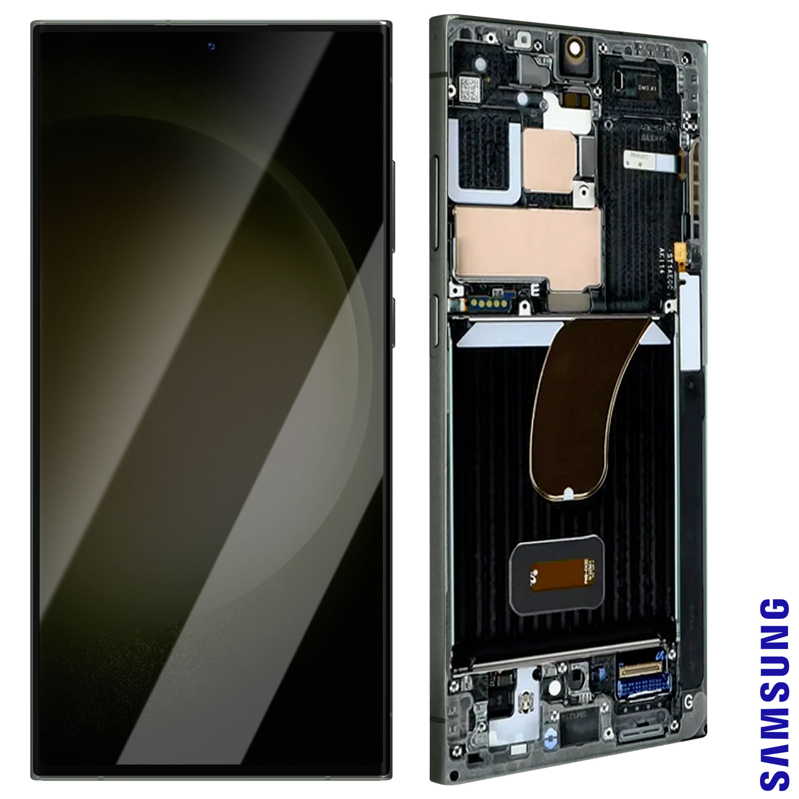 Écran De Rechange Pour Samsung Galaxy S23 Avec Cadre - LCD TFT + Tactile - Kit Réparation Outils Inclus - Pas D'empreinte Digitale