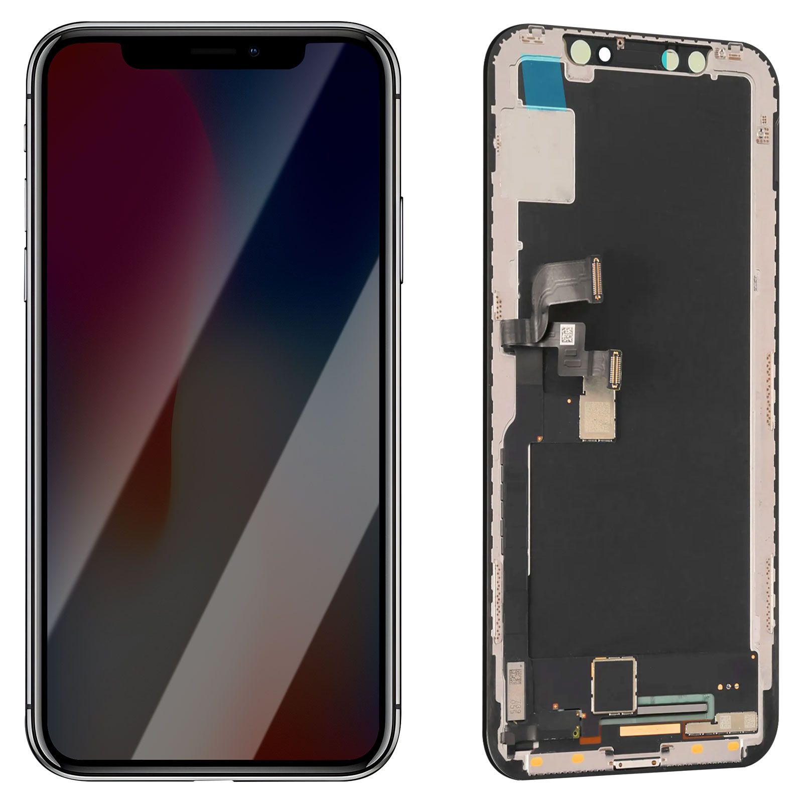 Schermo LCD Per IPhone X – 5.8 Pollici, Touch Screen Digitizer Con Kit Di Riparazione – Ricambio Di Qualità, Senza Fotocamera E Sensori