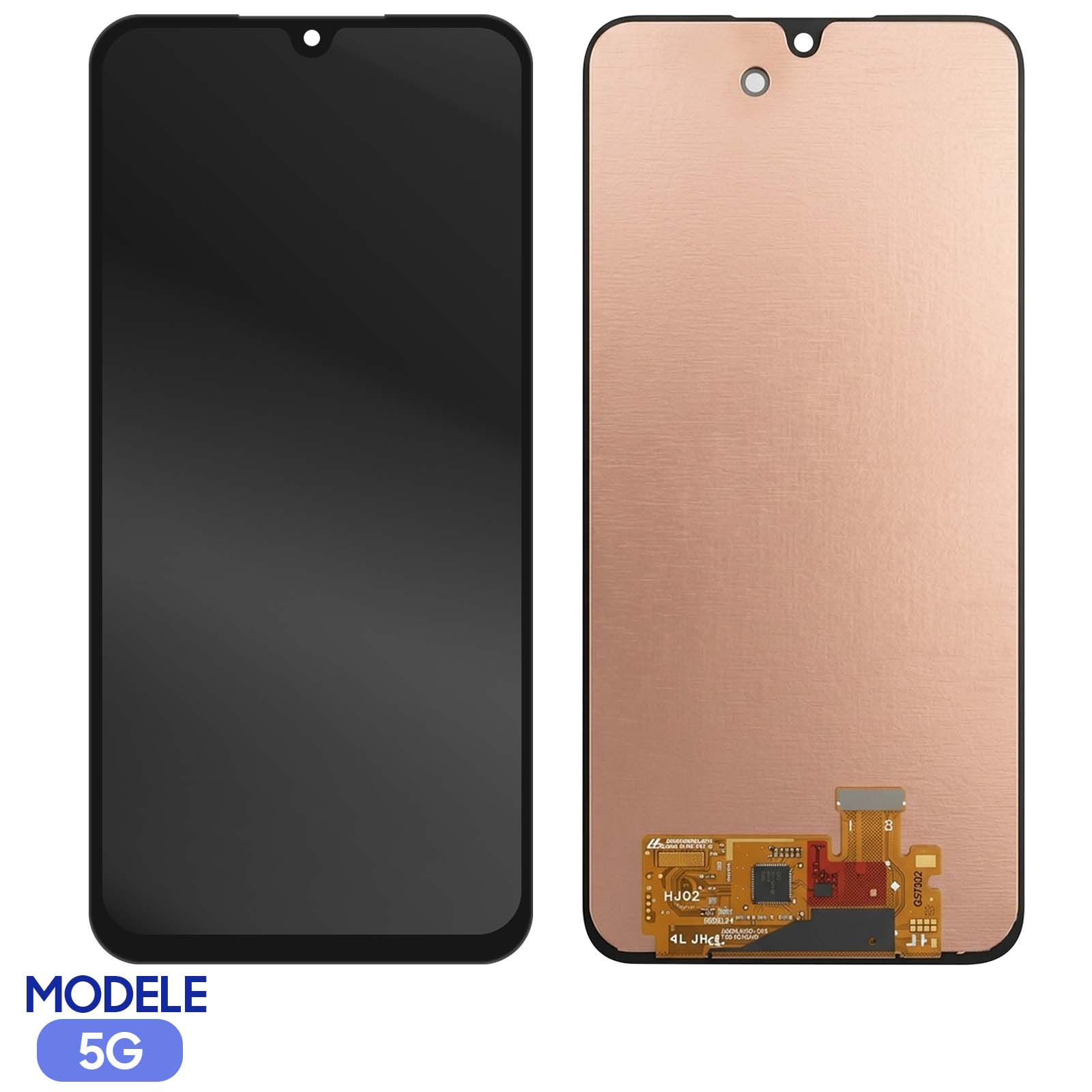 Clappio Écran Soft OLED Complet de Remplacement pour Galaxy A34 5G avec Châssis Violet - Ecran téléphone