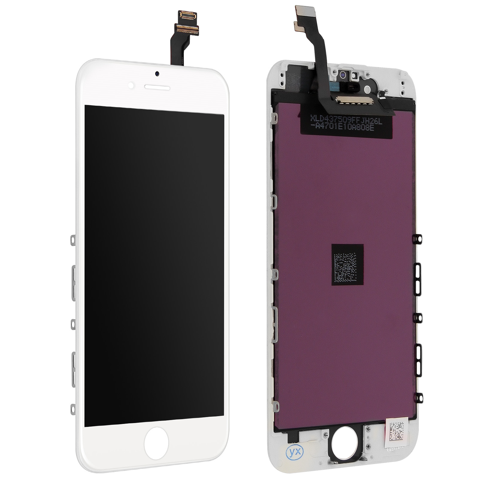 Schermo Intero Per IPhone 6 – Qualità AAA+ – Colore Bianco – Resistente Ai Graffi - 6