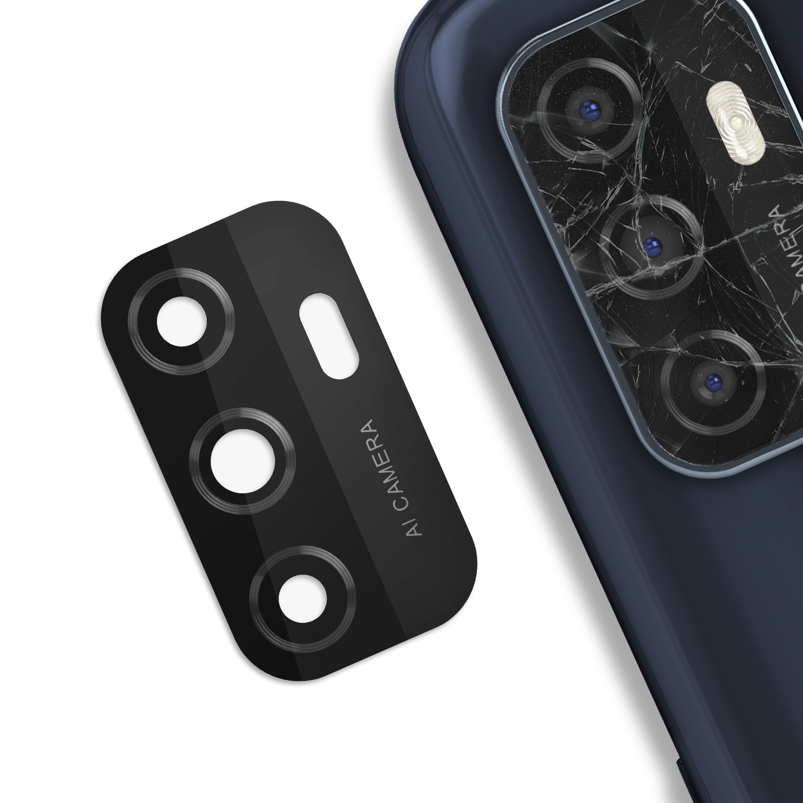 WBWONE Cover a Libro per OPPO A53 / A53s, Antiurto Custodia a Portafoglio in Pelle Premium con Funzione di Supporto e Slot per Carte - Nero