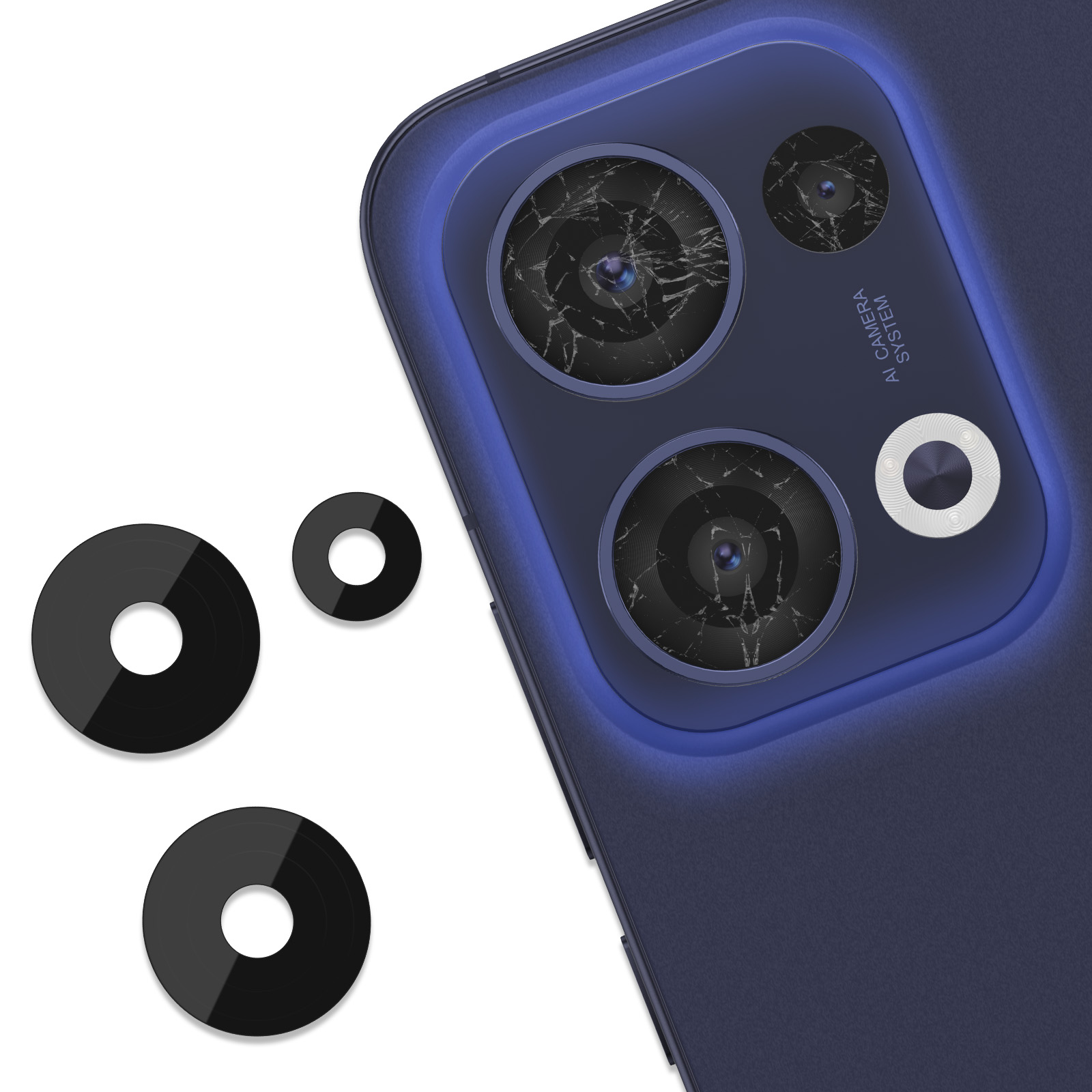 Funda de teléfono galvanizada para OPPO Reno 9 8 7 Pro Plus Reno8pro