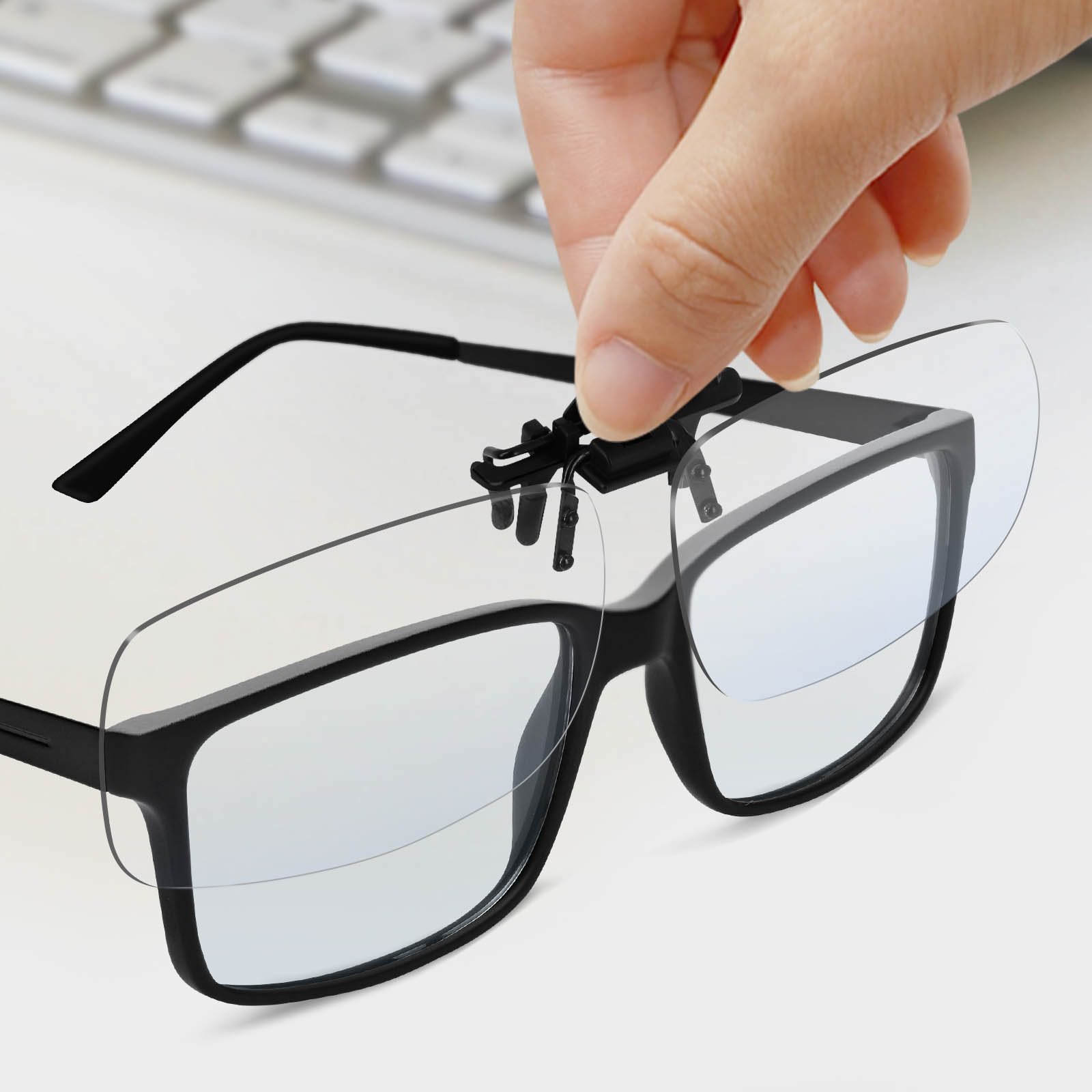 Clip Filtre Lumière Bleue Pour écrans - Protection Yeux, Réduit Fatigue, Maux De Tête, Pour PC, Smartphone, Tablette