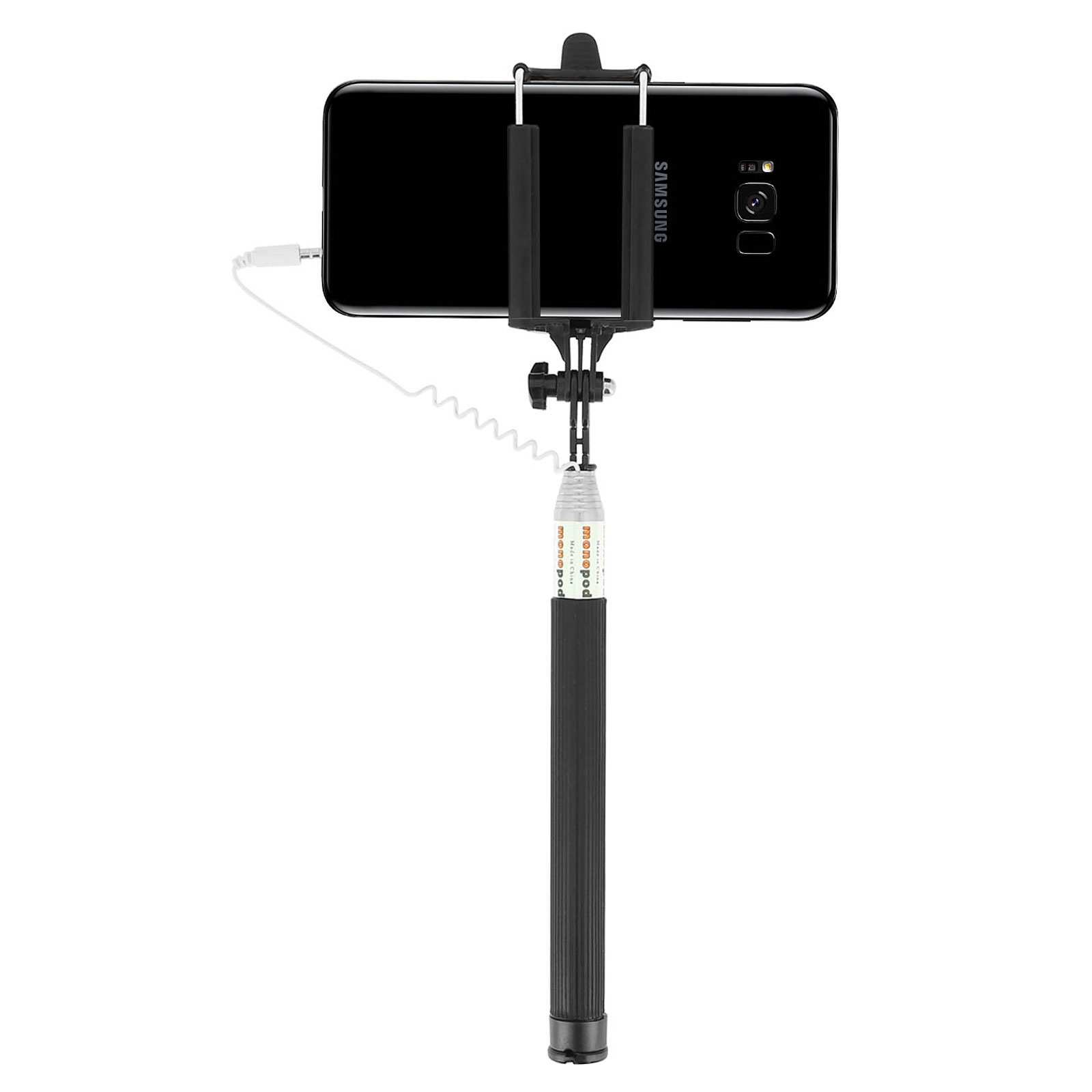 Accessoire photo, vidéo pour téléphone mobile GENERIQUE Perche Selfie Metal pour ZOPO Speed 8 Smartphone avec Cable Jack Selfie Stick Android IOS Reglable Bouton Photo (ROSE