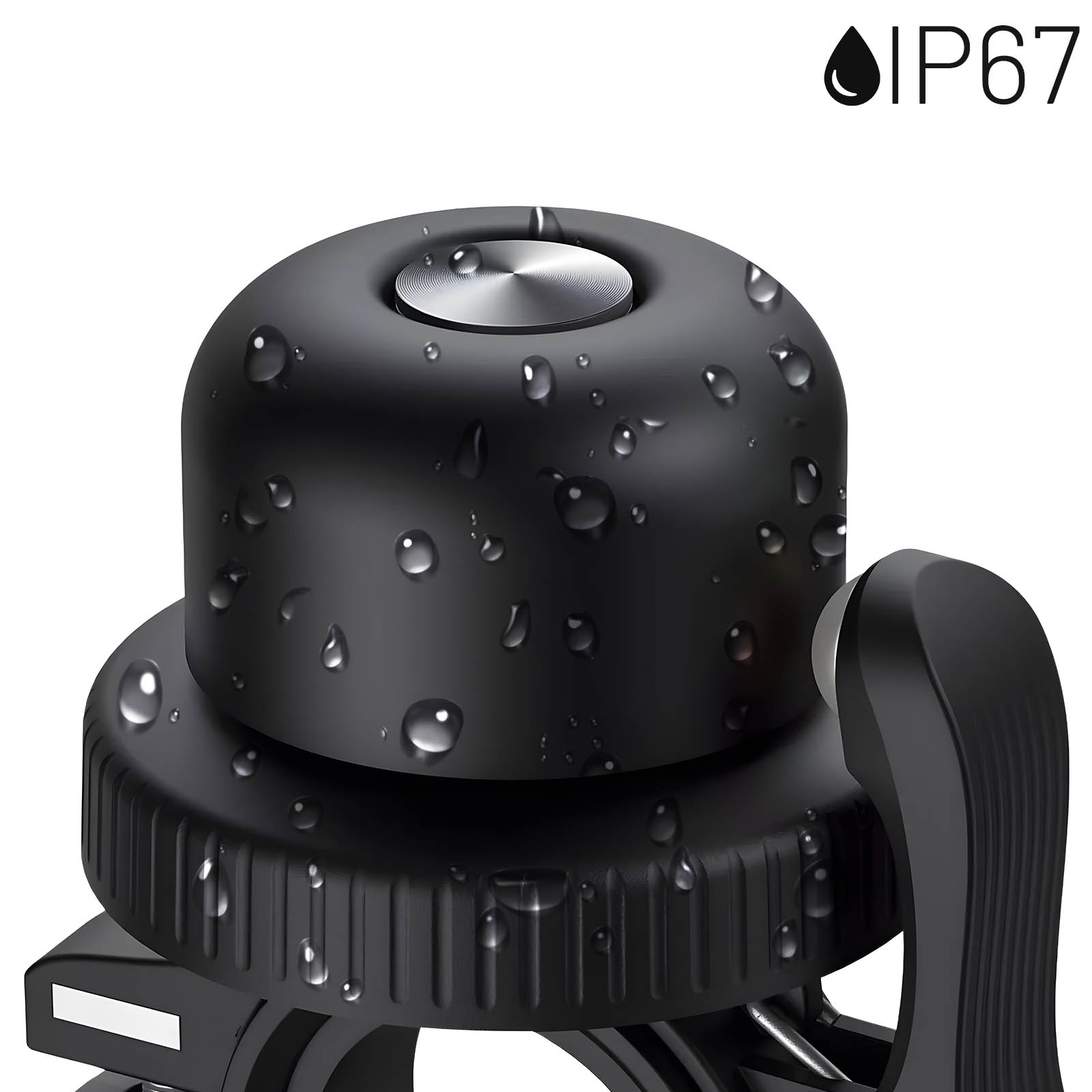Contec Mini Campanello Bici Mini Bing CT Campana Mini Bing Nero
