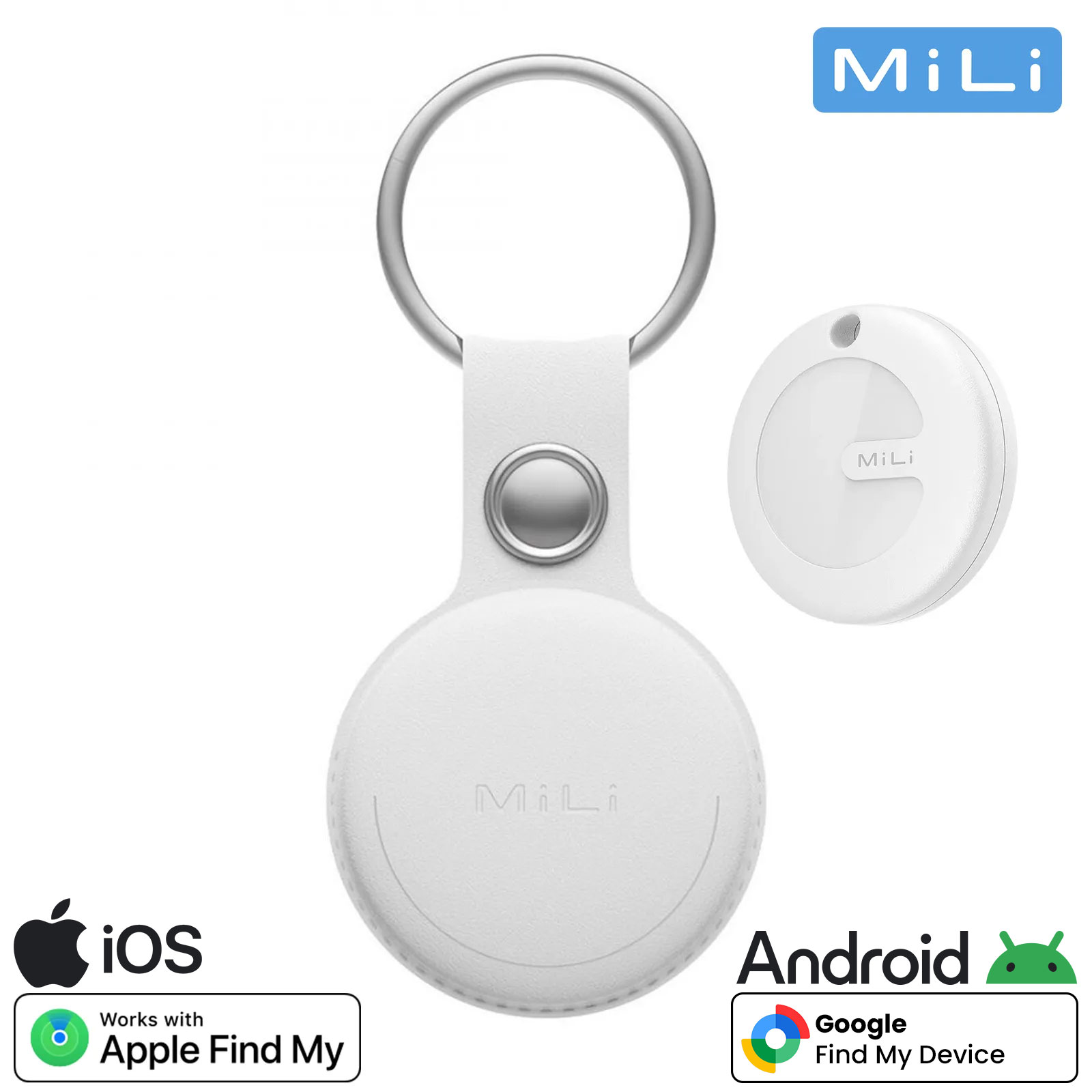 MiLi MiCard Tracker Android – Localizzatore Wireless Ricaricabile A Forma Di Carta, Compatibile Con Google Trova Dispositivo, NFC Per Biglietto Da Visita Digitale, IP67