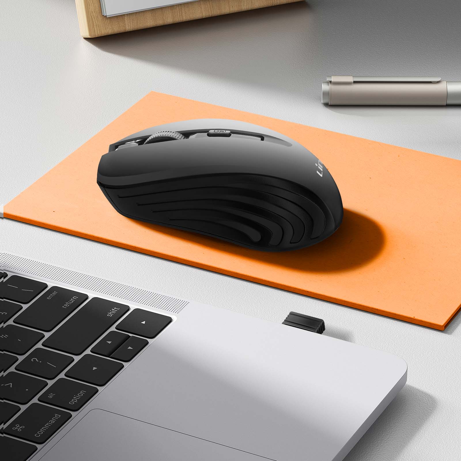 Speedlink CEPTICA Wireless - piccolo mouse senza fili per pc portatile e PC, notebook, laptop, Compatto e Leggero, ricevitore nano USB 2.4G, selettore dpi fino a 1600 dpi, nero