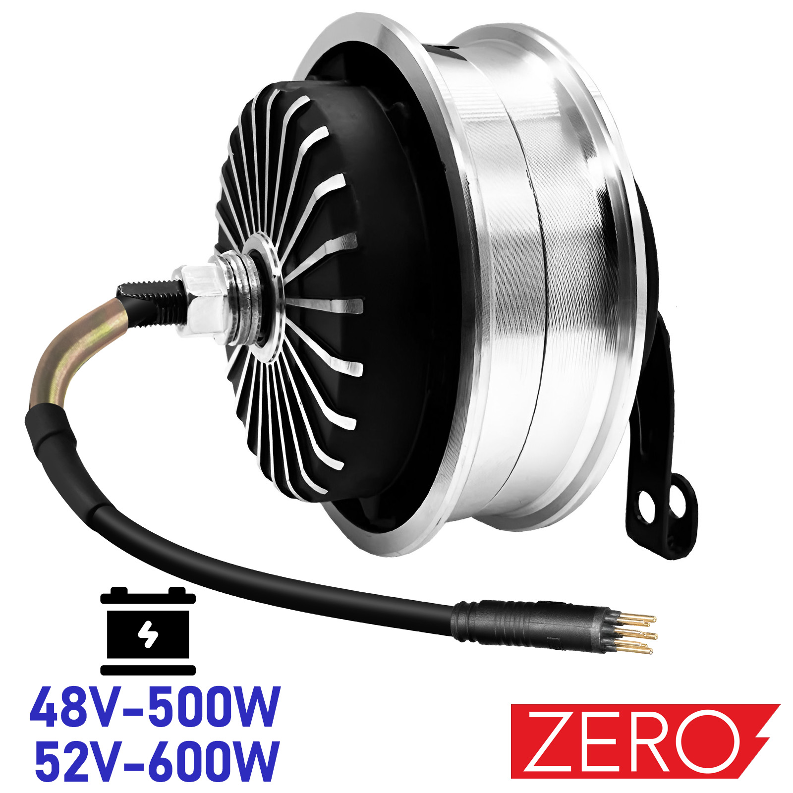 Moteur Zero D'origine Pour Trottinette Zero 9 - 48V/52V, Noir, Neuf