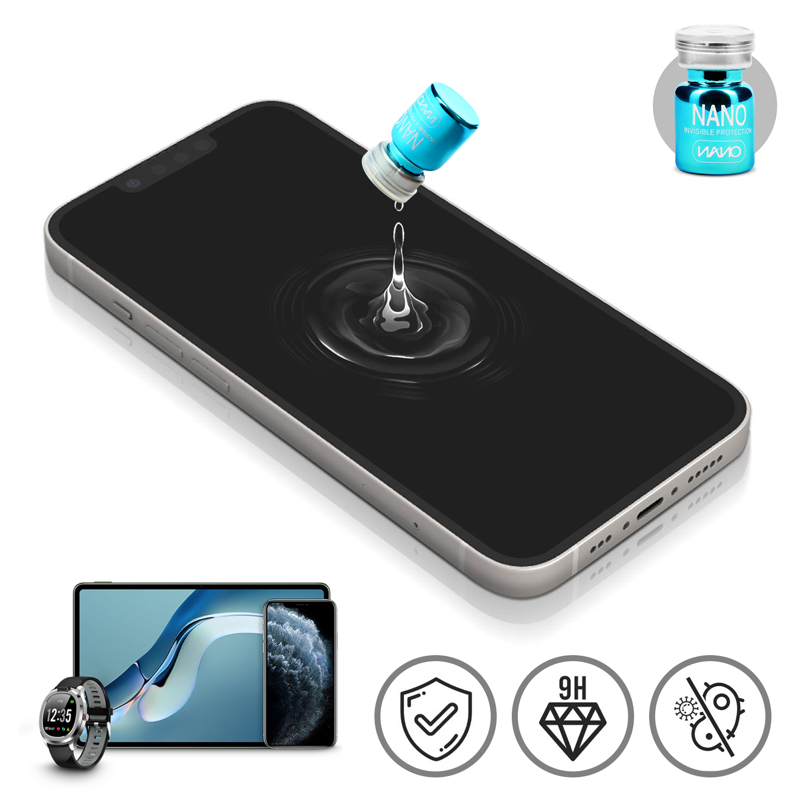 Pellicola Idrogel Opaca Anti-Impronta Per Oppo Reno 4 Pro 5G - Copertura Totale Con Kit Applicazione - 4
