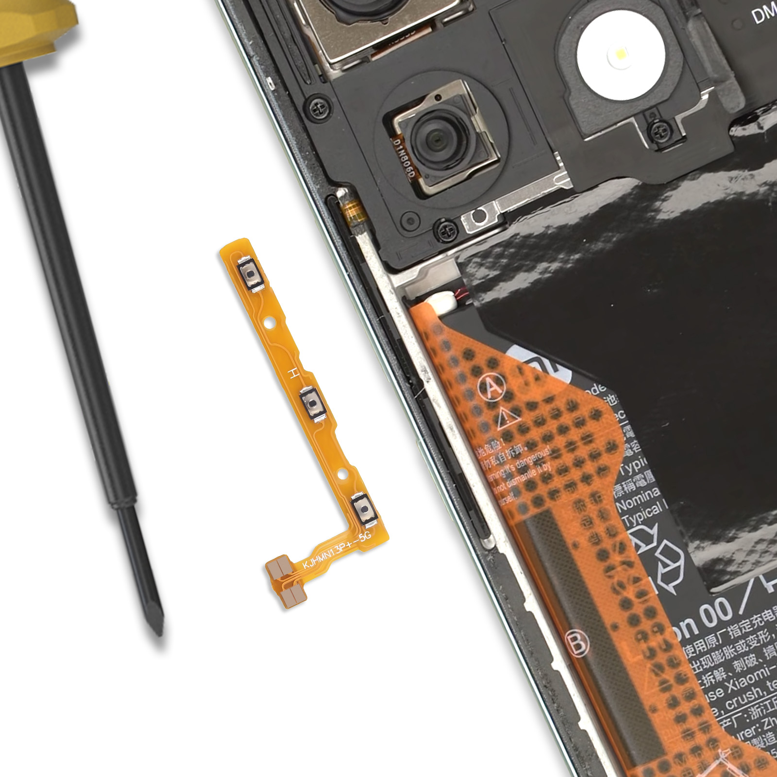 Bouton Power/Volume Pour Xiaomi Redmi Note 9 Pro 5G - Pièce D'origine Neuve