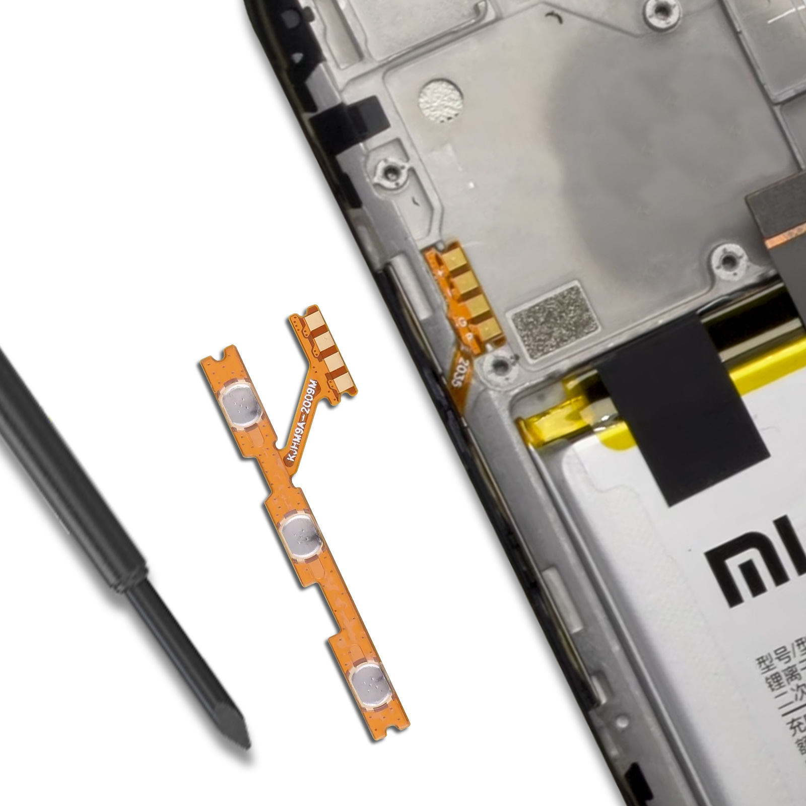 Nappe Interne Boutons Power/Volume Pour Xiaomi Redmi 9A + Outils - Neuf