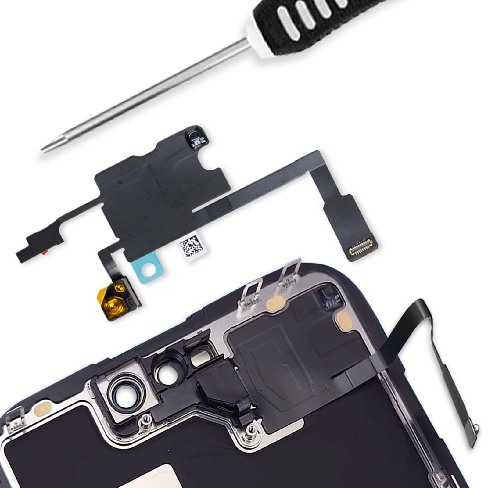 Nappe Sonde + Capteur Proximité + Caméra Avant + Micro D'ambiance Pour IPhone 5, Neuf