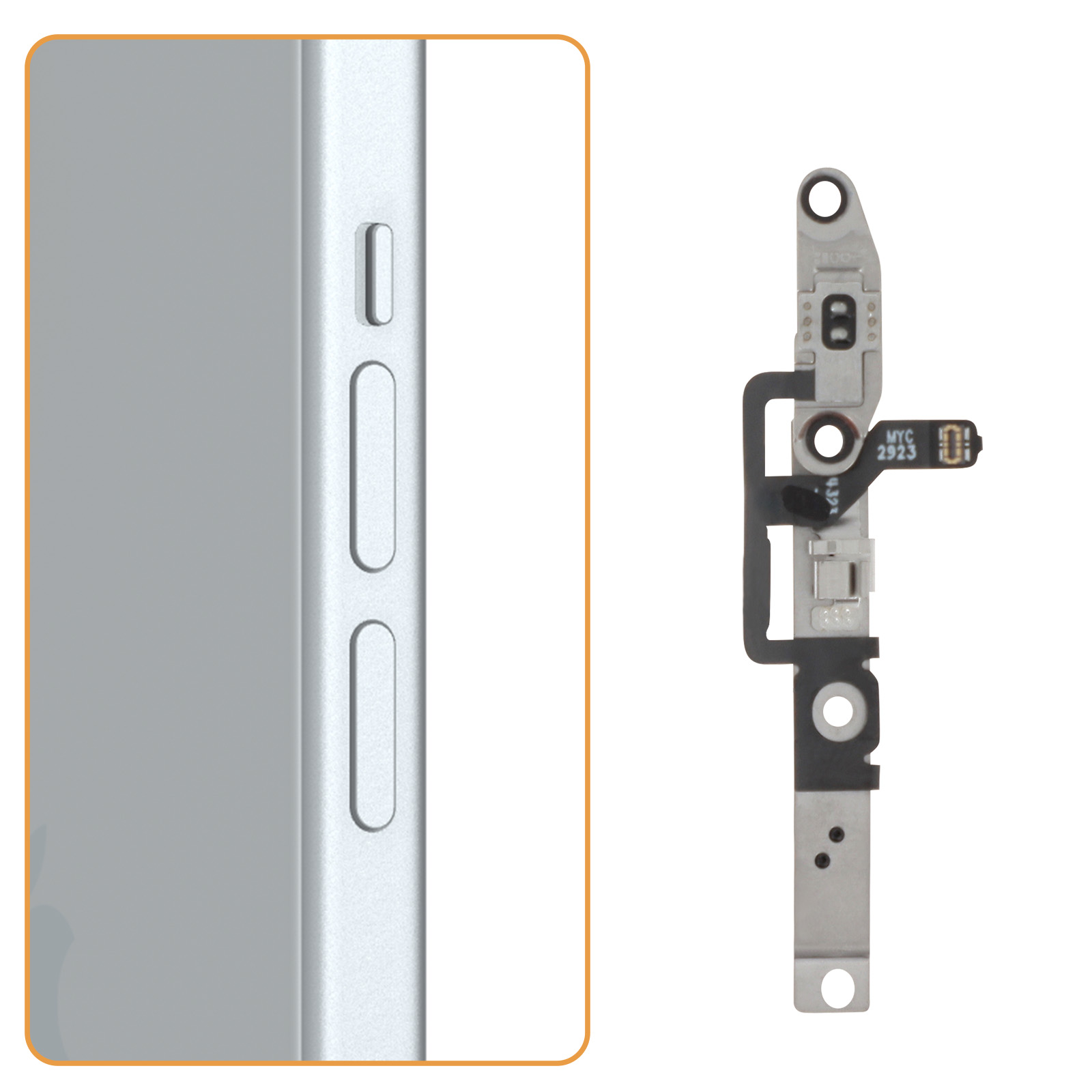 Bouton Power (Nappe) De Rechange Pour IPhone 15 Plus - Réf. A-001-033-07 - Neuf
