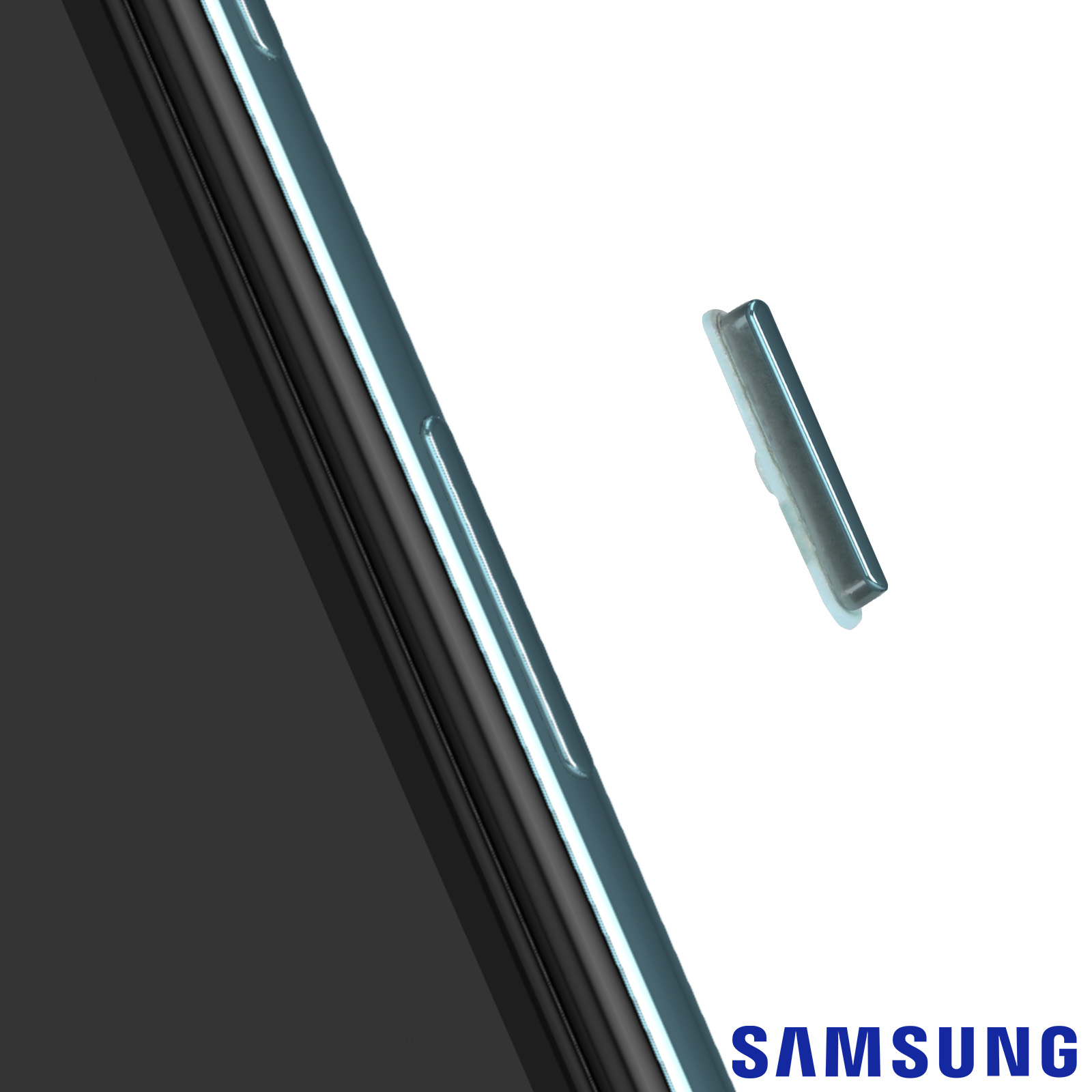 Bouton On/Off Original Pour Samsung Galaxy A71 A715 - Référence GH64-07649B - Argent Prismatique - Neuf Sous Blister