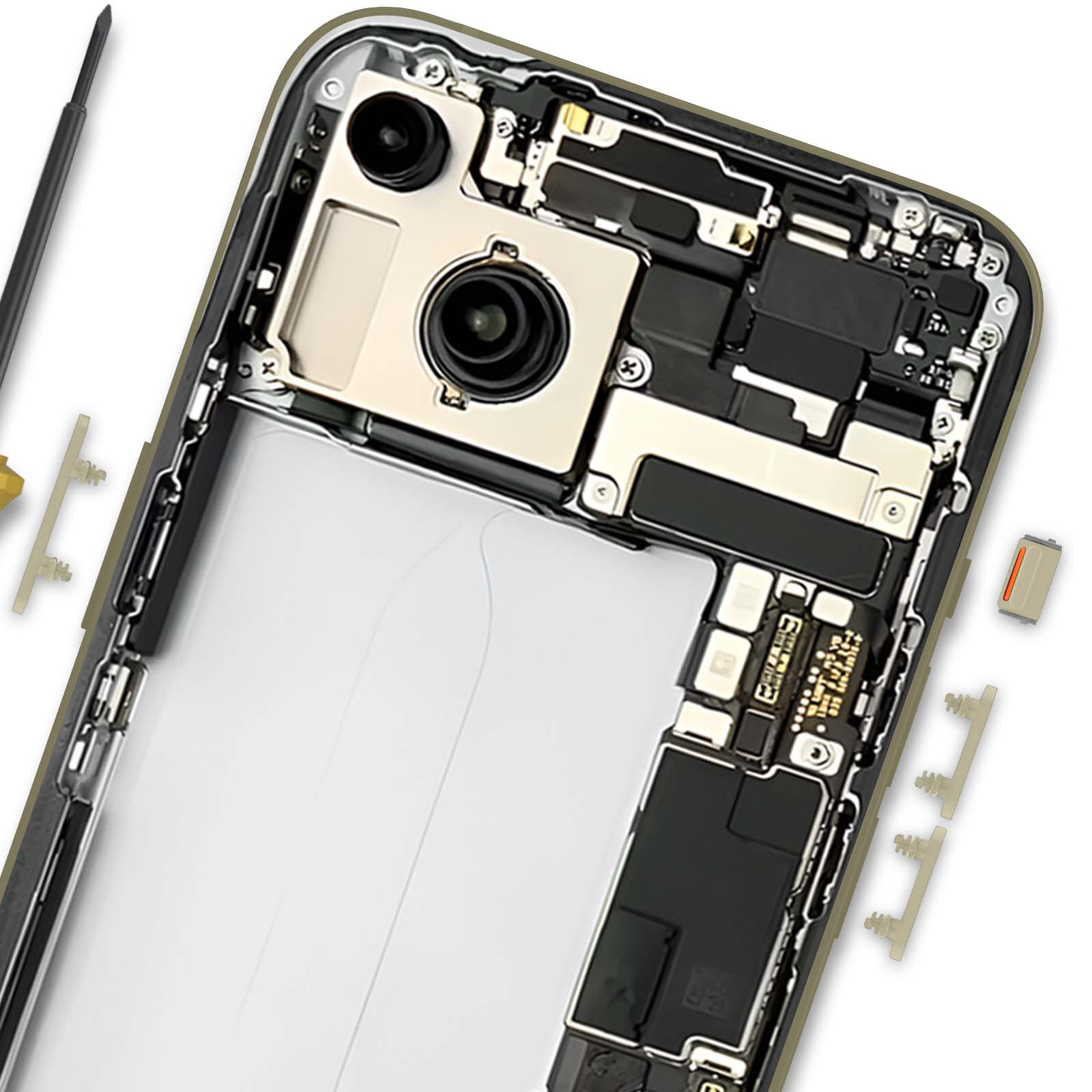 Bouton Latéral Volume + Mute Pour IPhone 11 - Couleur Jaune - Neuf Sous Emballage - Pièce Détachée GLOBALSTOCK