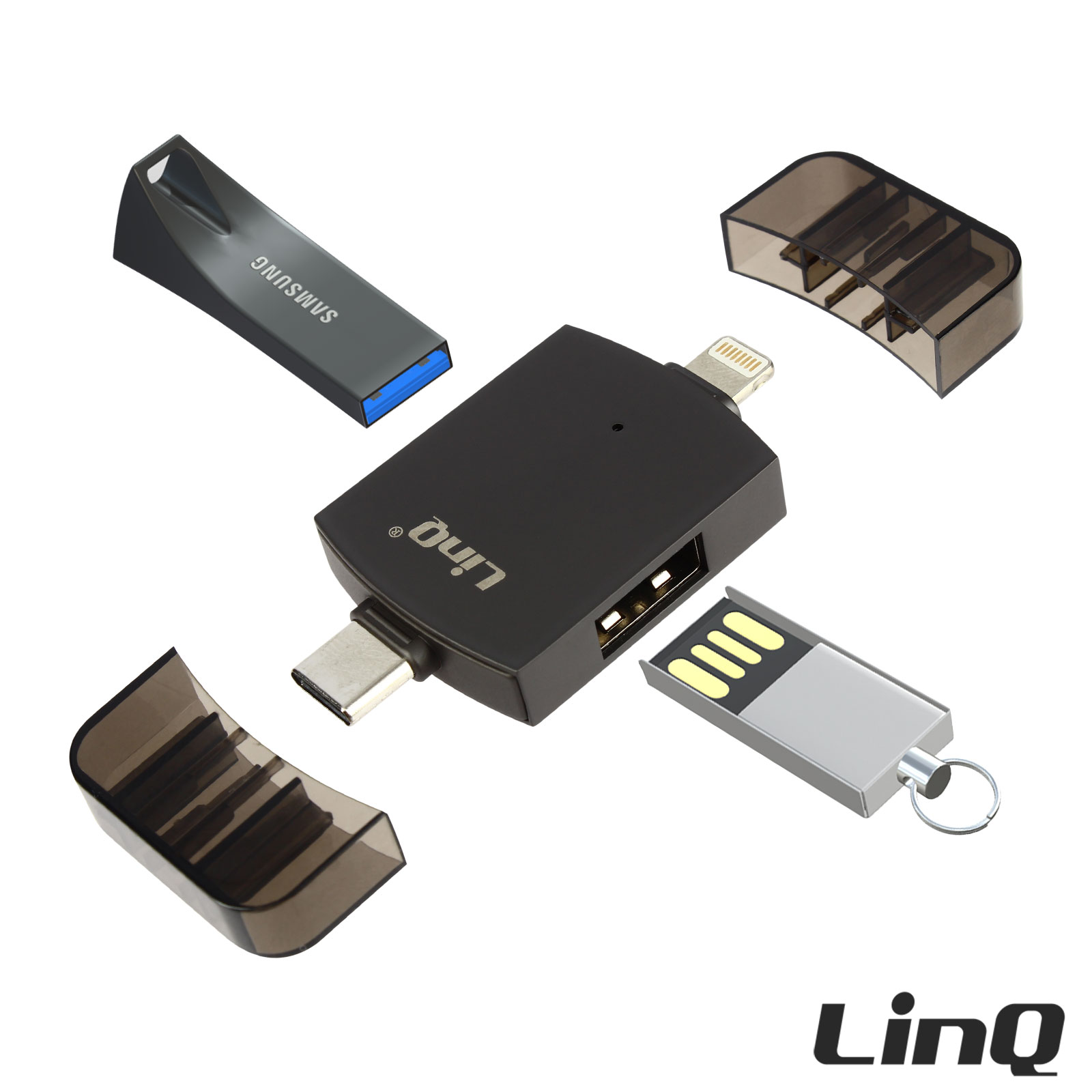 Adattatore Audio 2-in-1 USB-C + Lightning A Jack 3.5mm – Per Cuffie E Auto