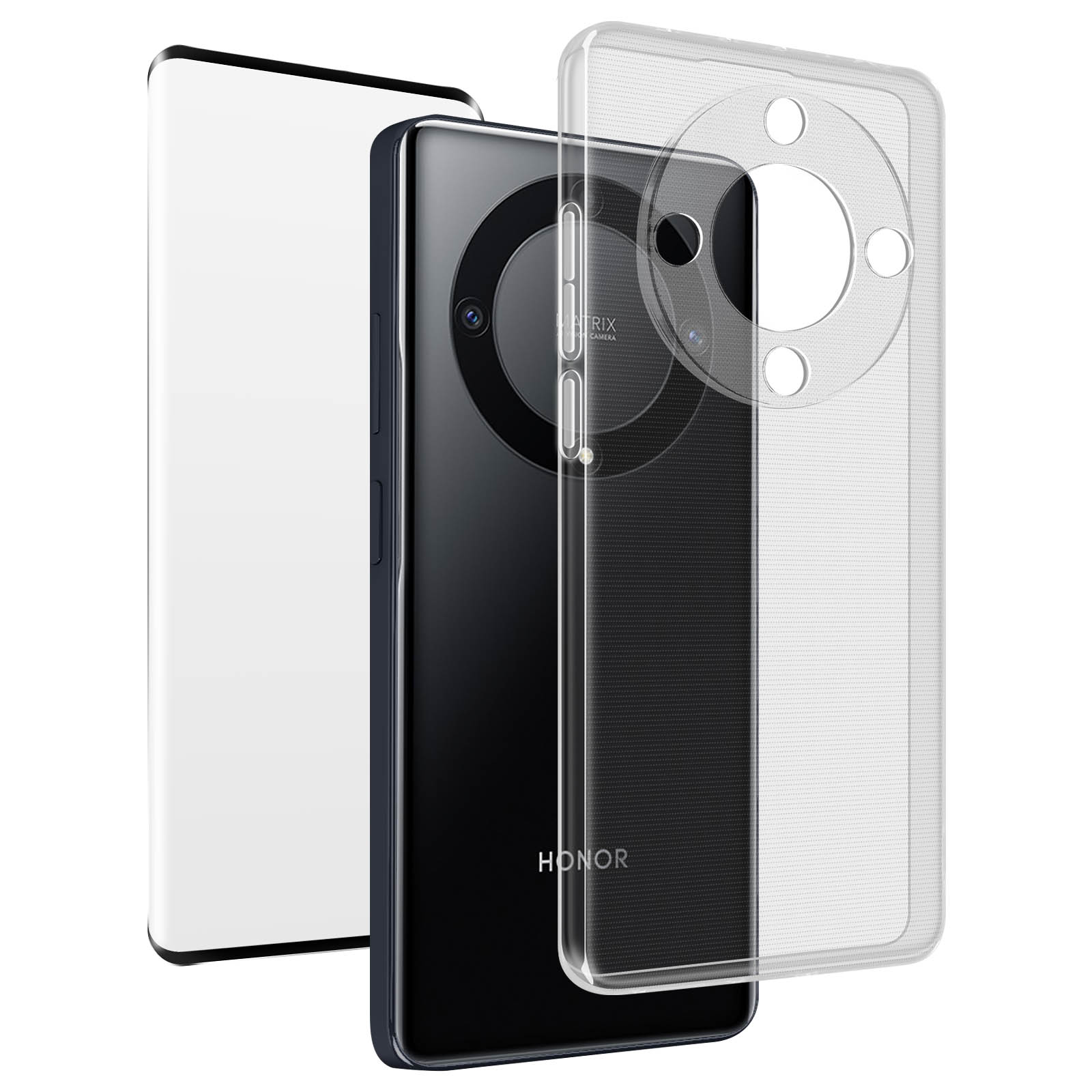 Pack 2 In 1 Cover Gel Trasparente + Vetro Temperato Per OnePlus Nord N10 5G