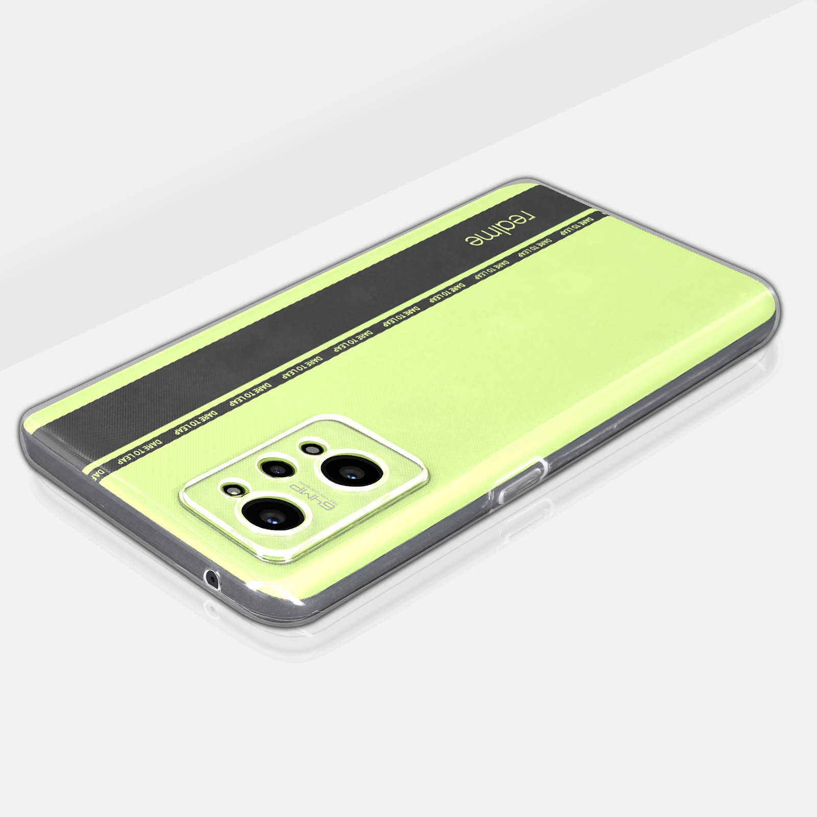 SEAHAI Cover per Realme GT 2 5G/Realme GT Neo 2/Realme GT Neo 3T 5G, [Design dell'airbag] Robusto Custodia Sottile, Silicone Morbido + TPU Bumper Case Antiurto Anti-Caduta Cover - Verde