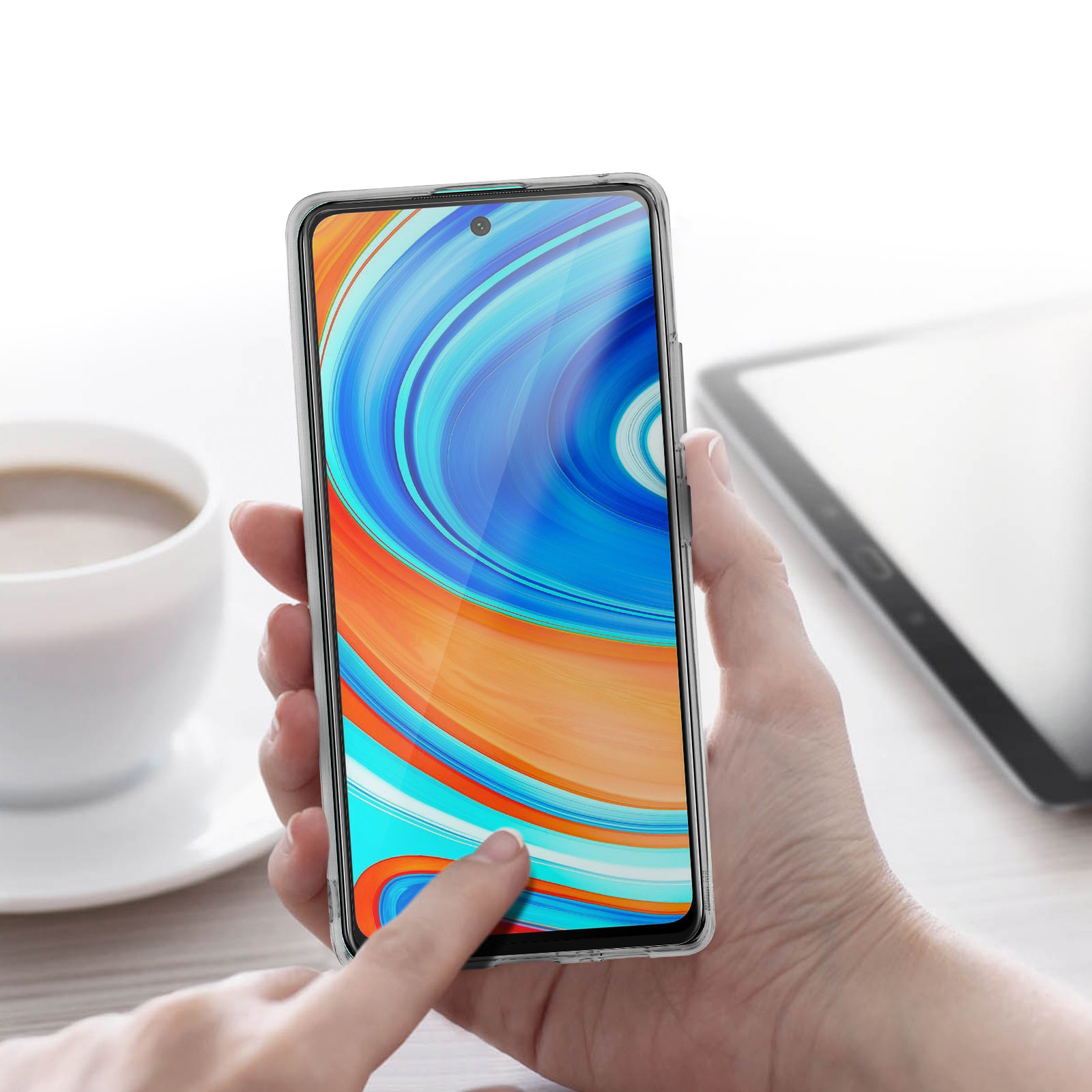 Étui magnétique avec anneau de maintien pour Xiaomi Redmi Note 9S/9 Pro