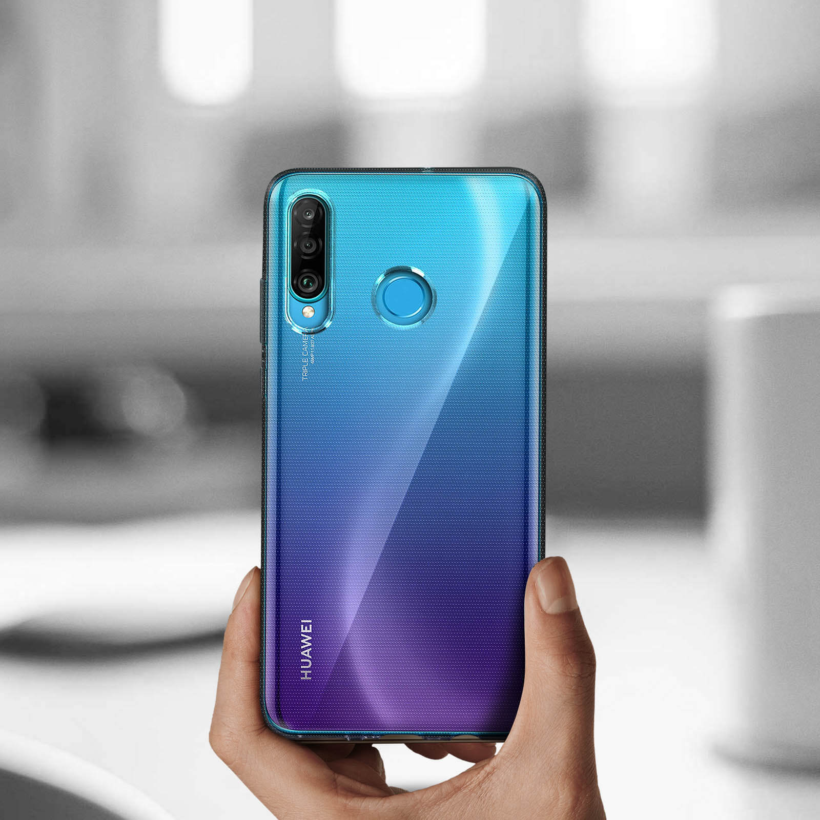 Vuciya 3 Pezzi Vetro Temperato Compatibile con Huawei P30 Lite Protezione Durezza 9H Schermo Screen Protector Anti-Graffio Senza Bolle Anti-Impronta Ultra Resistente